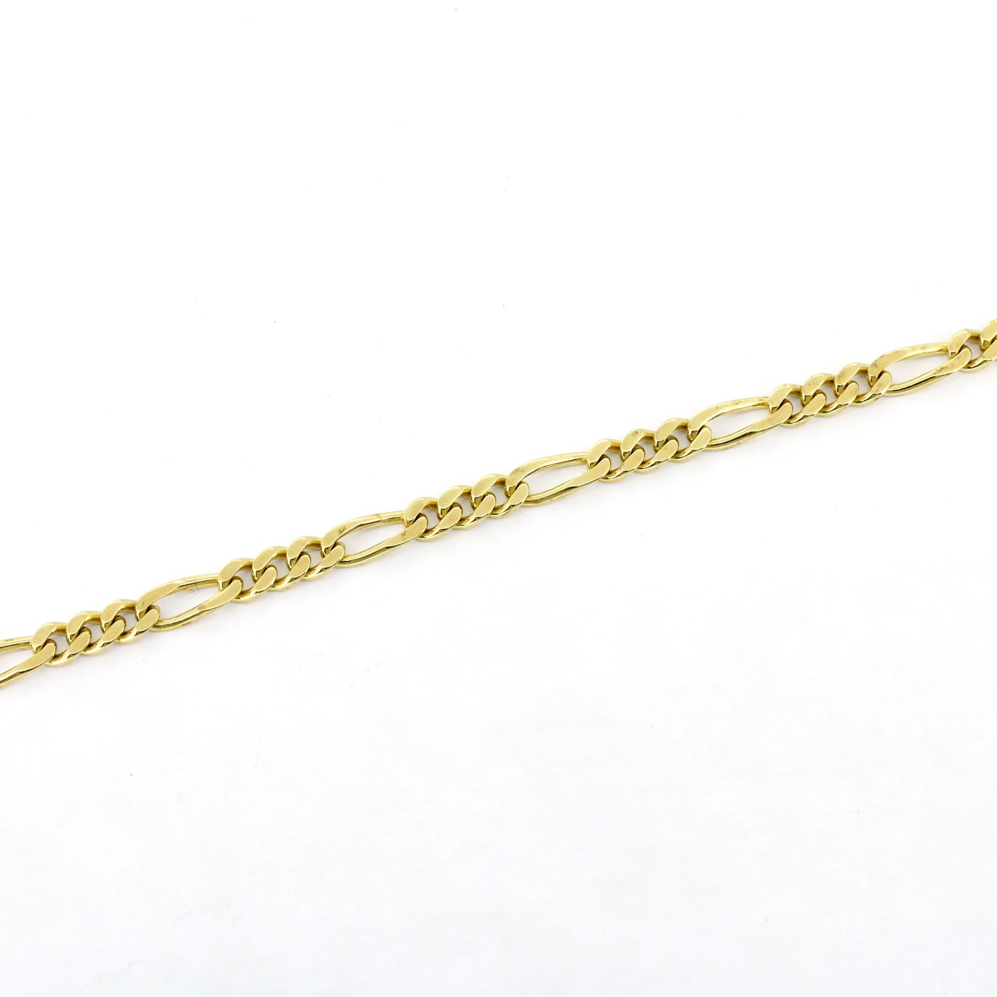 Figaro Kette 585 Gold 14 kt Gelbgold - 45 cm lang - Wert 2020,-