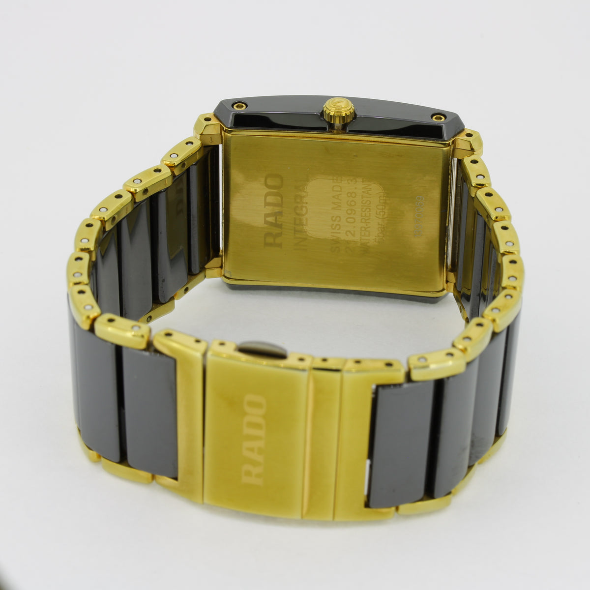 Rado Integral L – Herrenuhr Edelstahl vergoldet mit Hightech-Keramik