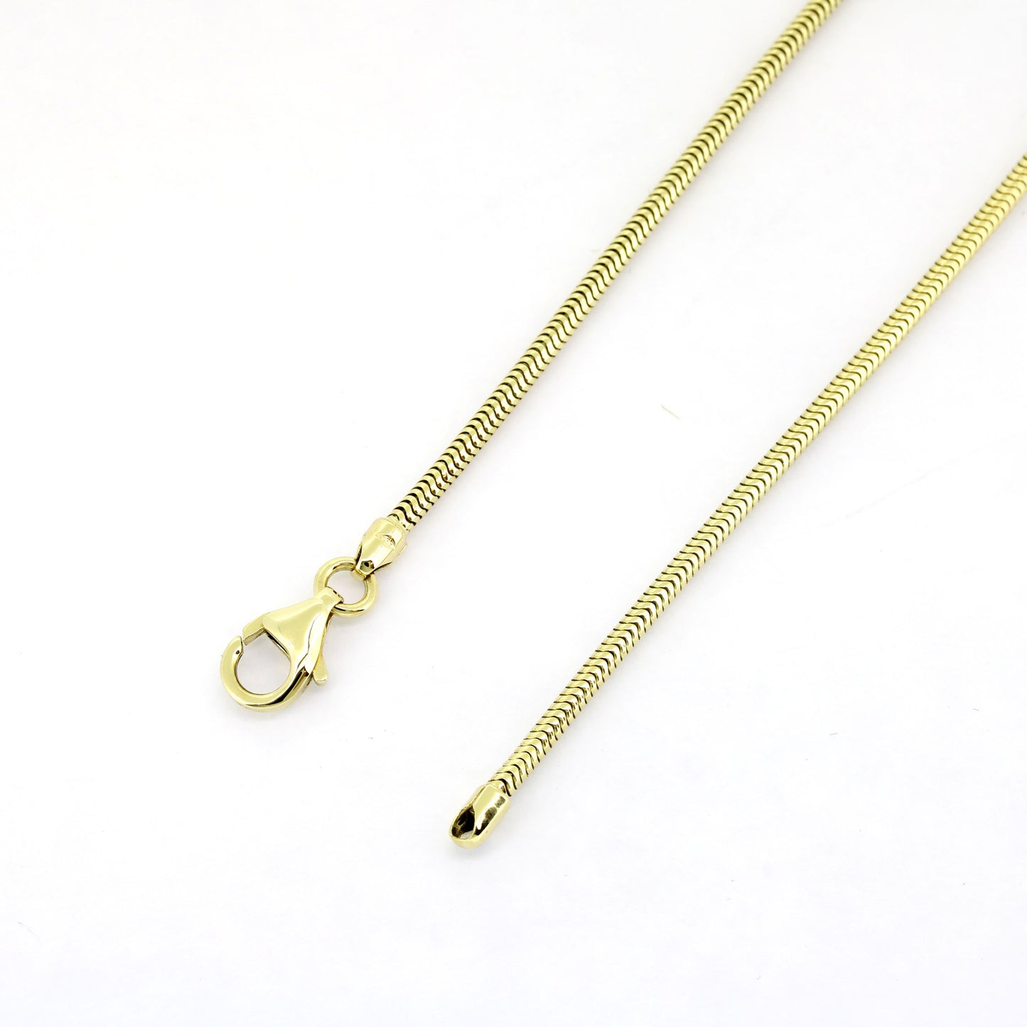 Schlangenkette 585 Gold 14 kt Kette - 46cm lang - Wert 1400,-