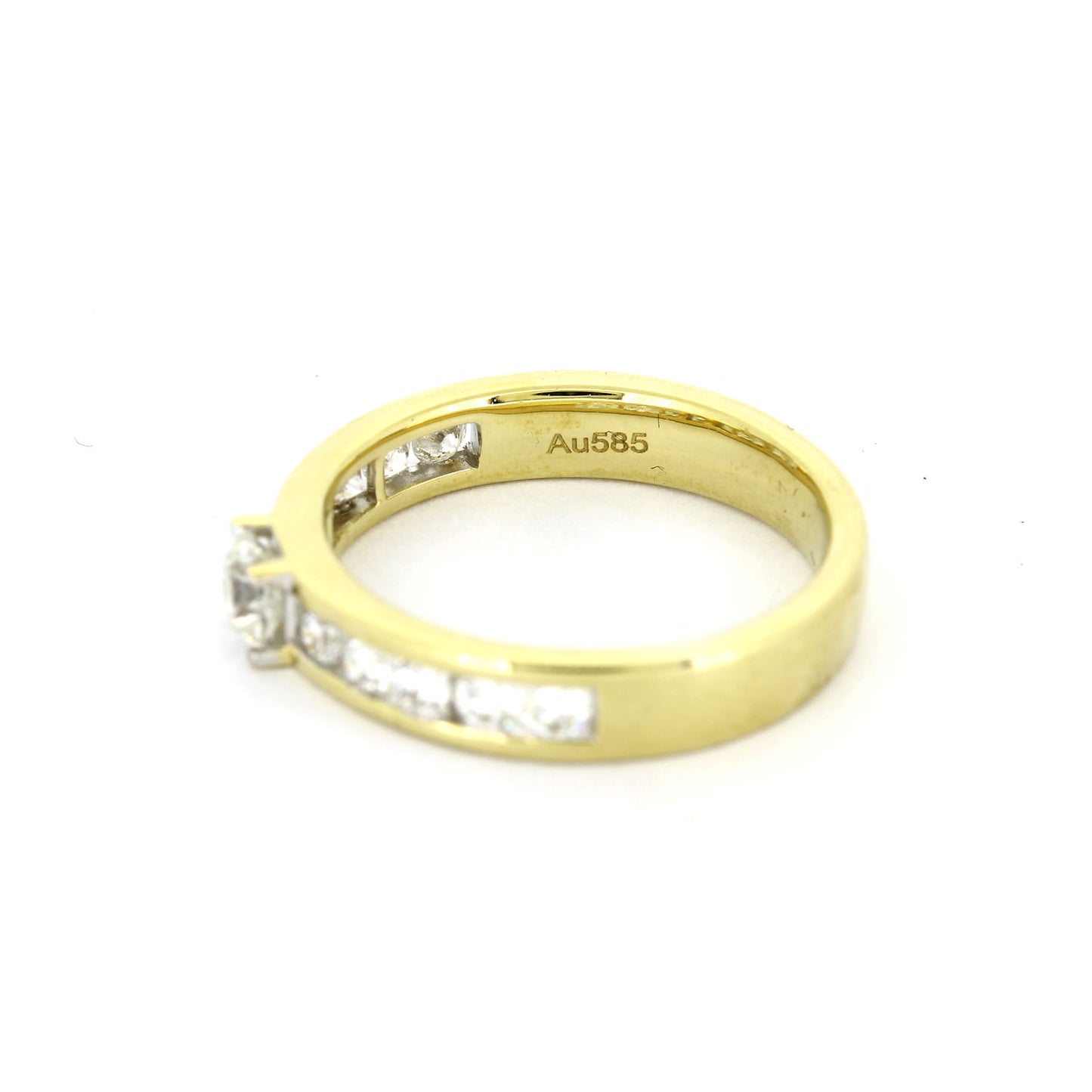 Ring 585 Gold 14 kt Gelbgold - Brillanten 0,75 ct W/SI - Wert 2450,-