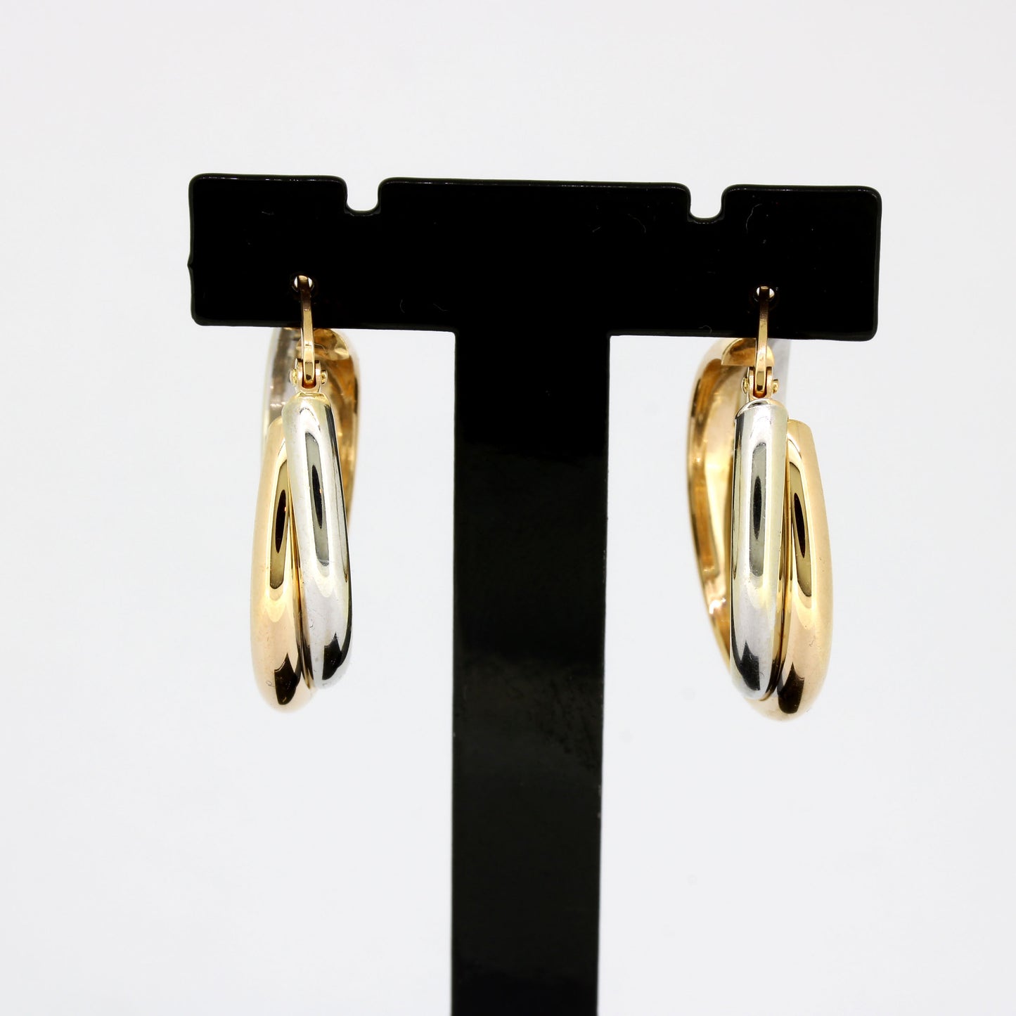 Creolen 585 Gold 14 Kt tricolor - Wert 565,-