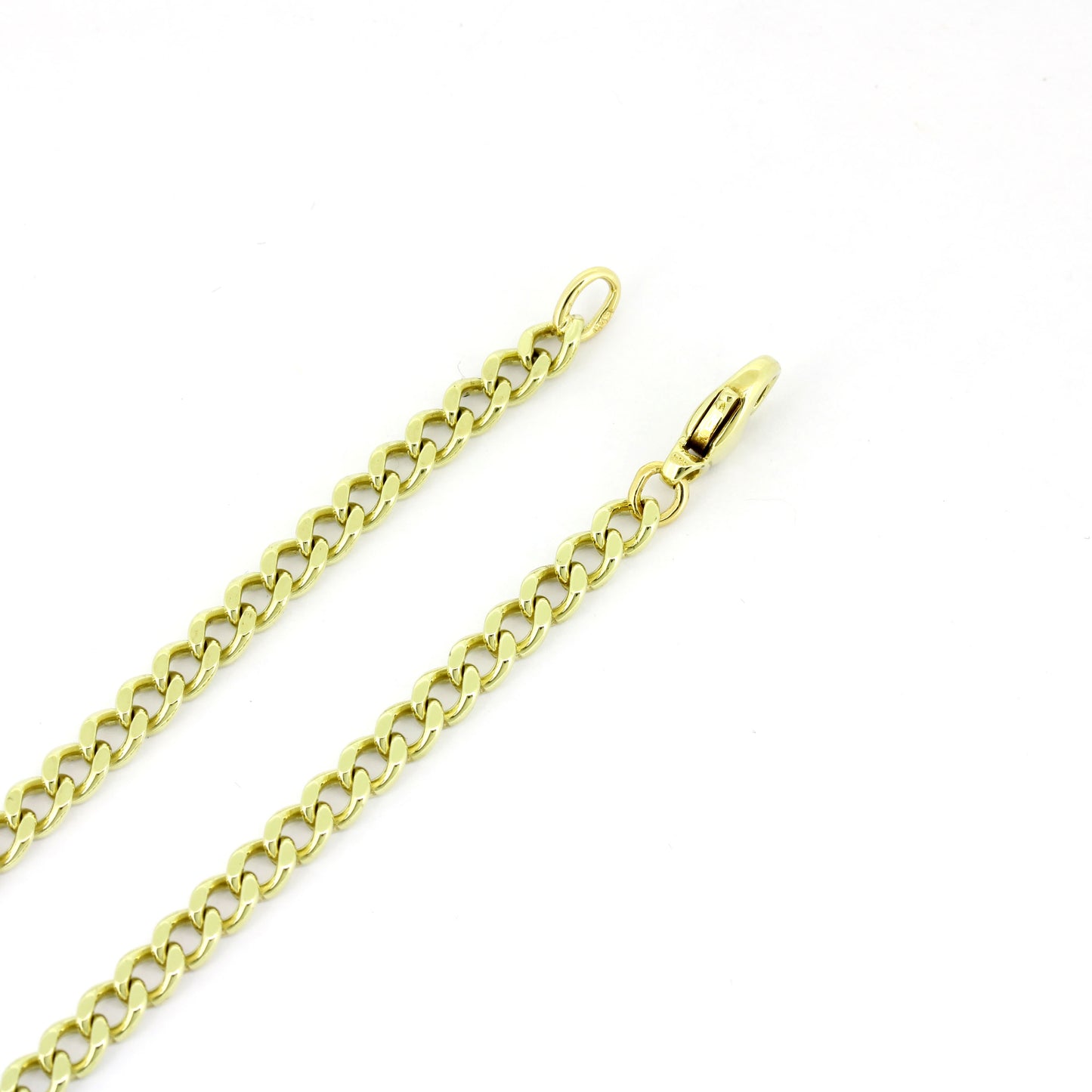 Panzer Kette 585 Gold 14 kt massiv - 49 cm lang - Wert 3240,-