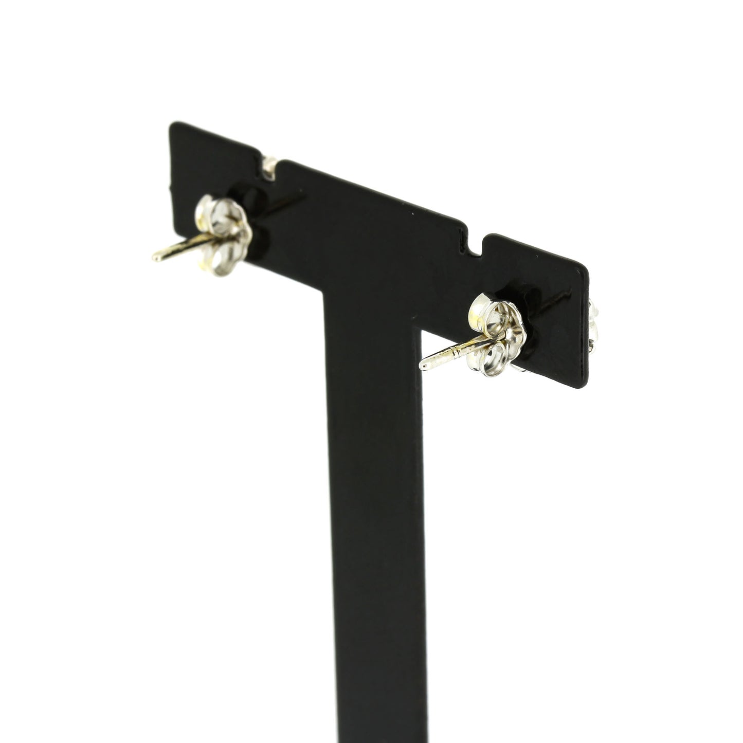 Ohrring 585 Gold 14 kt Saphir Diamanten Weißgold - Wert 750,-