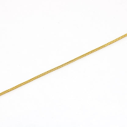 Kette mit Anhänger 585 Gold 14 kt Rotgold - Smaragde - 41 cm - Wert 870,-