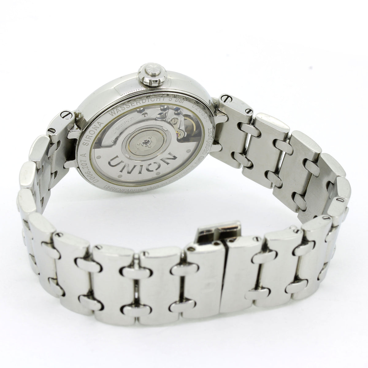 Union Glashütte Sirona Datum – Automatik Damenuhr Edelstahl mit Diamanten