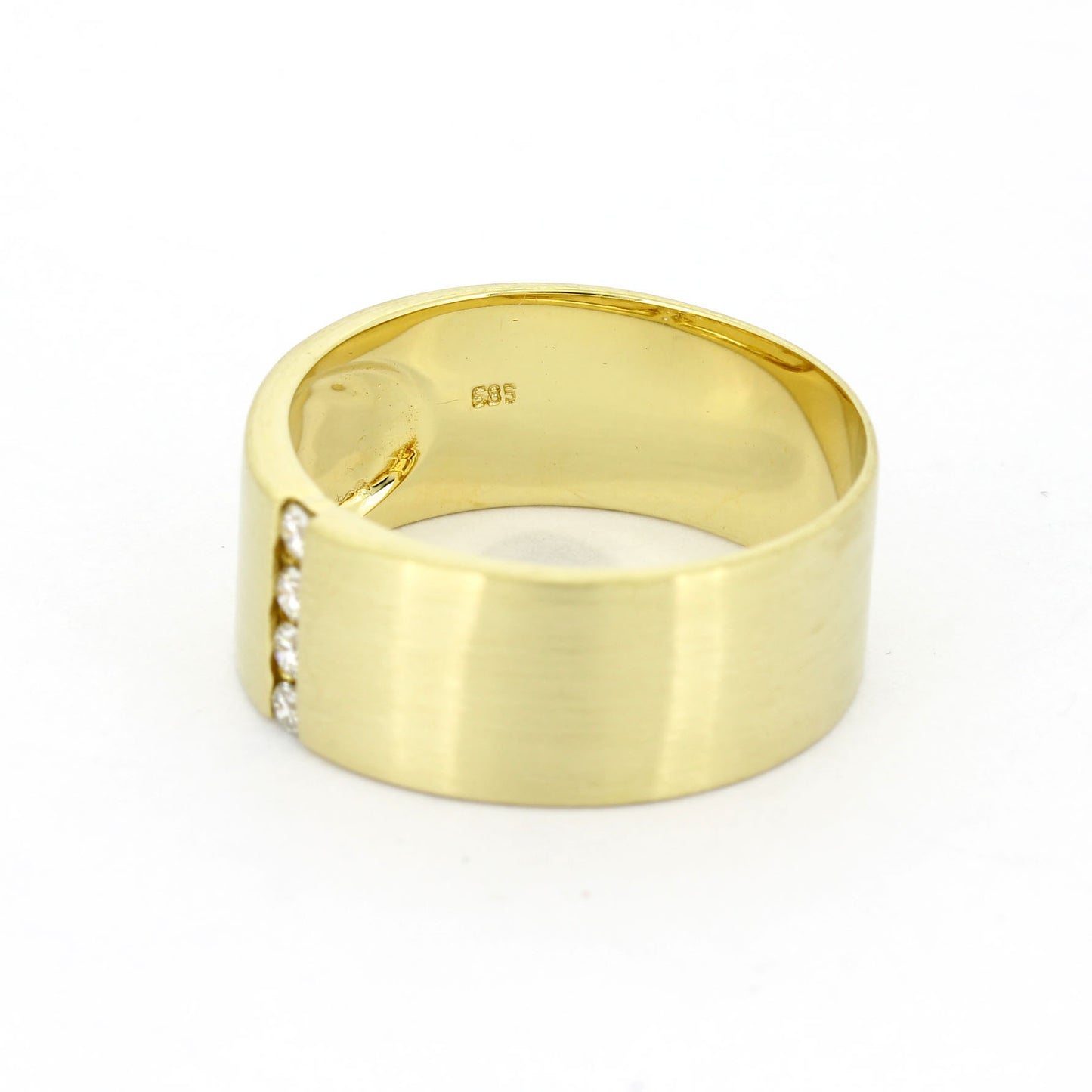Ring 585 Gold 14 kt Gelbgold - 0,12 ct Brillanten W/SI - Wert 1040,-