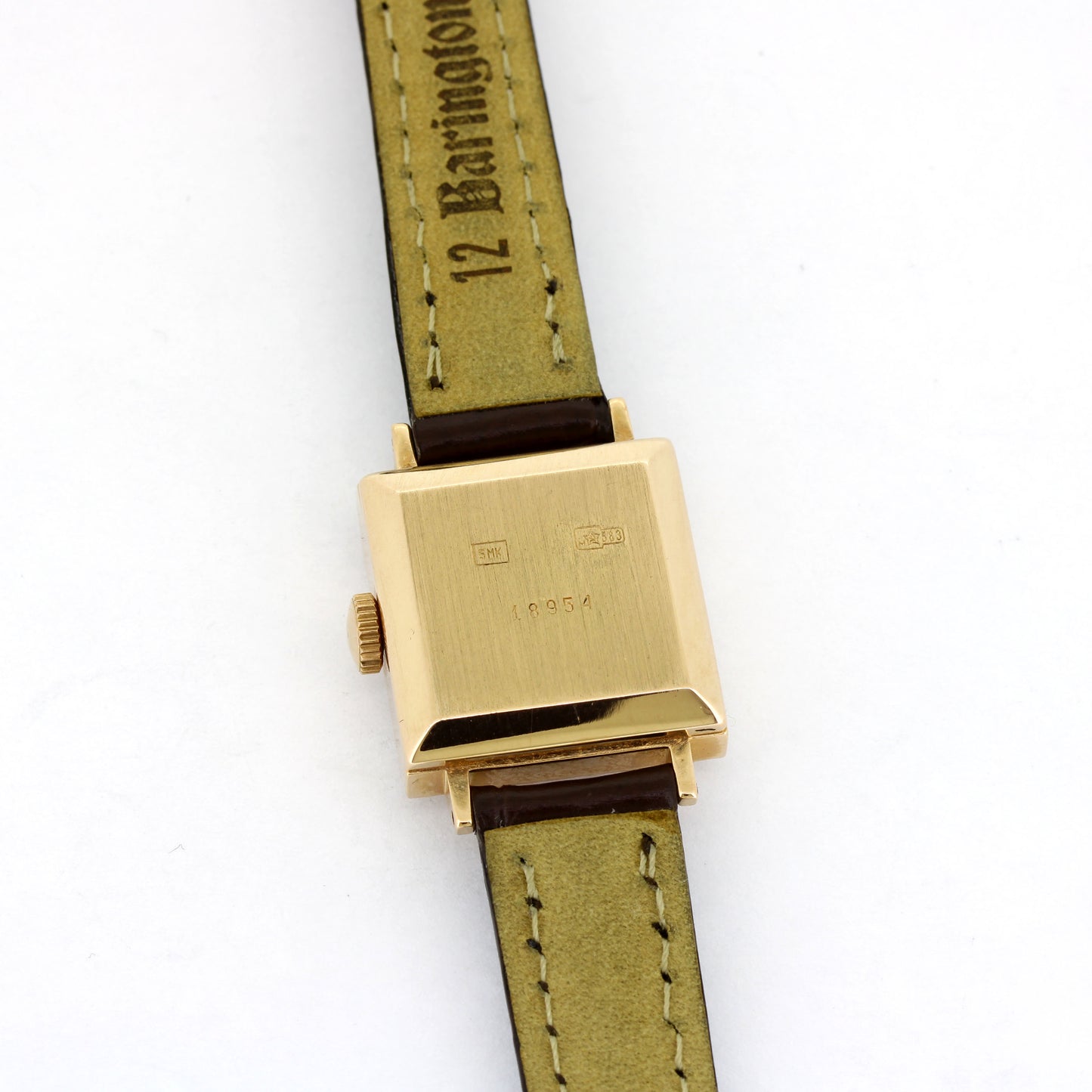 Russische Armbanduhr - 583 Rotgold - Sowjetunion – Mechanisch Handaufzug