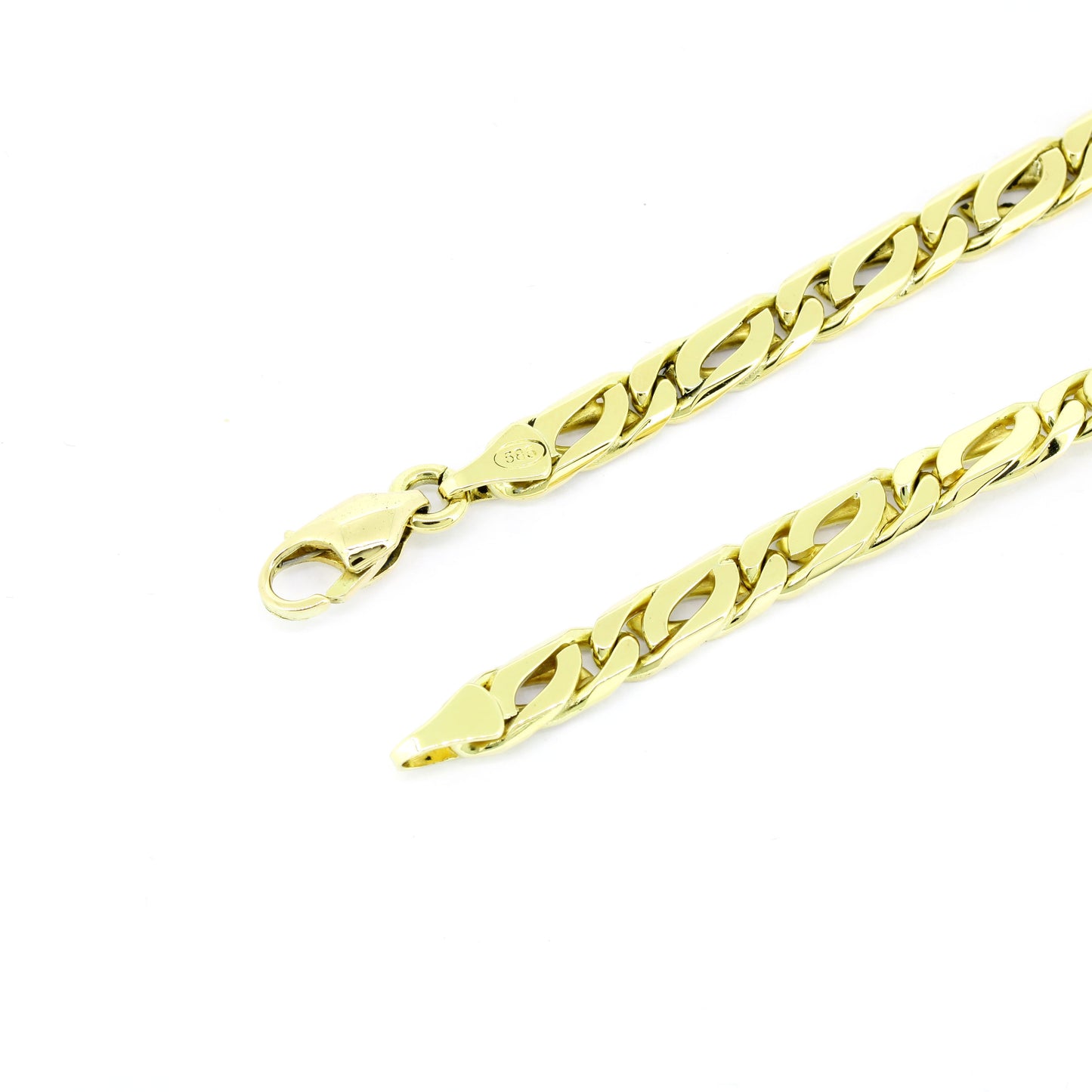 Armband 585 Gold 14 Kt massiv - Länge: 23 cm - Wert 3580,-