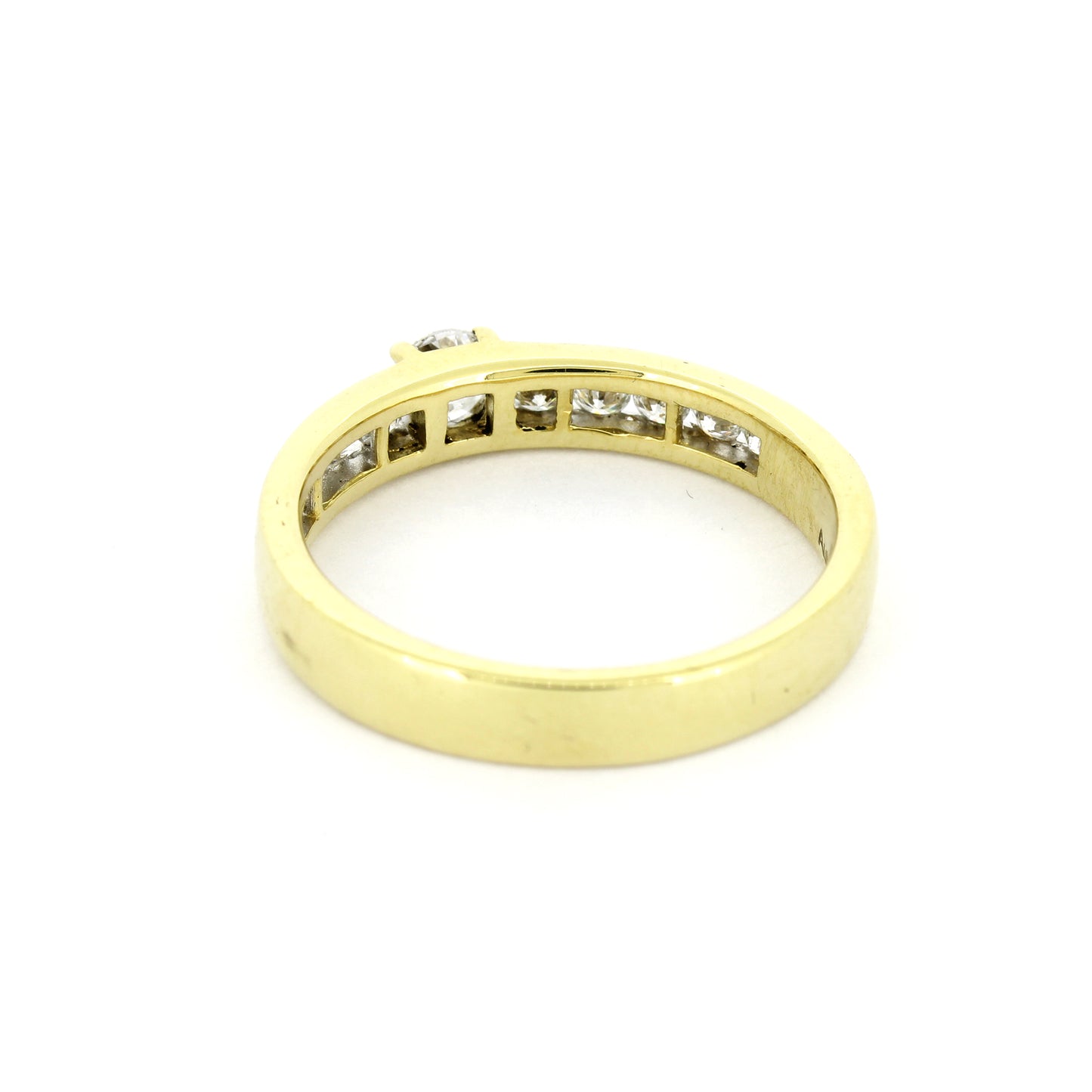 Ring 585 Gold 14 kt Gelbgold - 0,80 ct Brillanten W/SI - Wert 2350,-