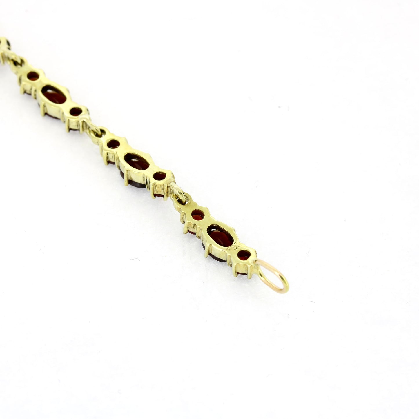 Granat Armband 333 Gold 8 Kt - Länge 19 cm - Wert 460,-