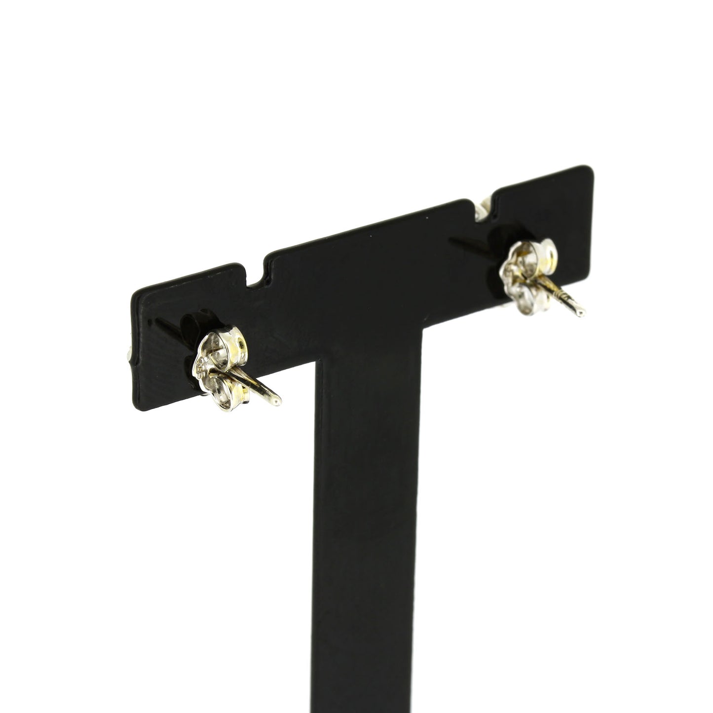 Ohrring 585 Gold 14 kt Saphir Diamanten Weißgold - Wert 750,-