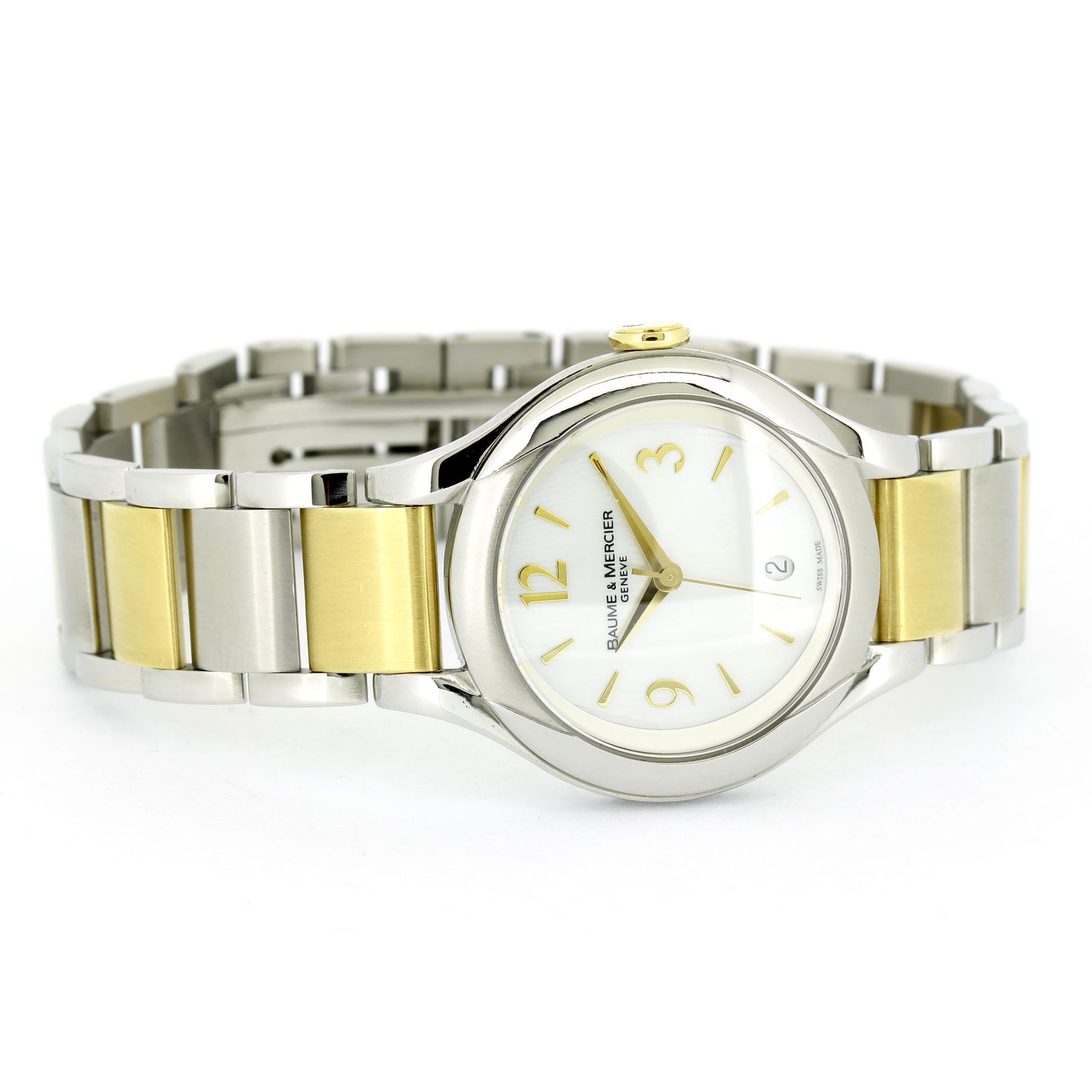 Baume & Mercier Linea Stahl Gelbgold Armbanduhr - Quarz Werk - 4706782