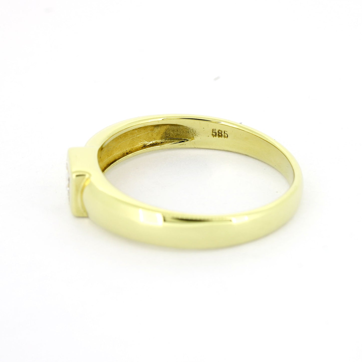 Ring 585 Gelbgold 14 Kt - Brillant Princess Schliff ca. 0,20 ct - Wert 1150,-