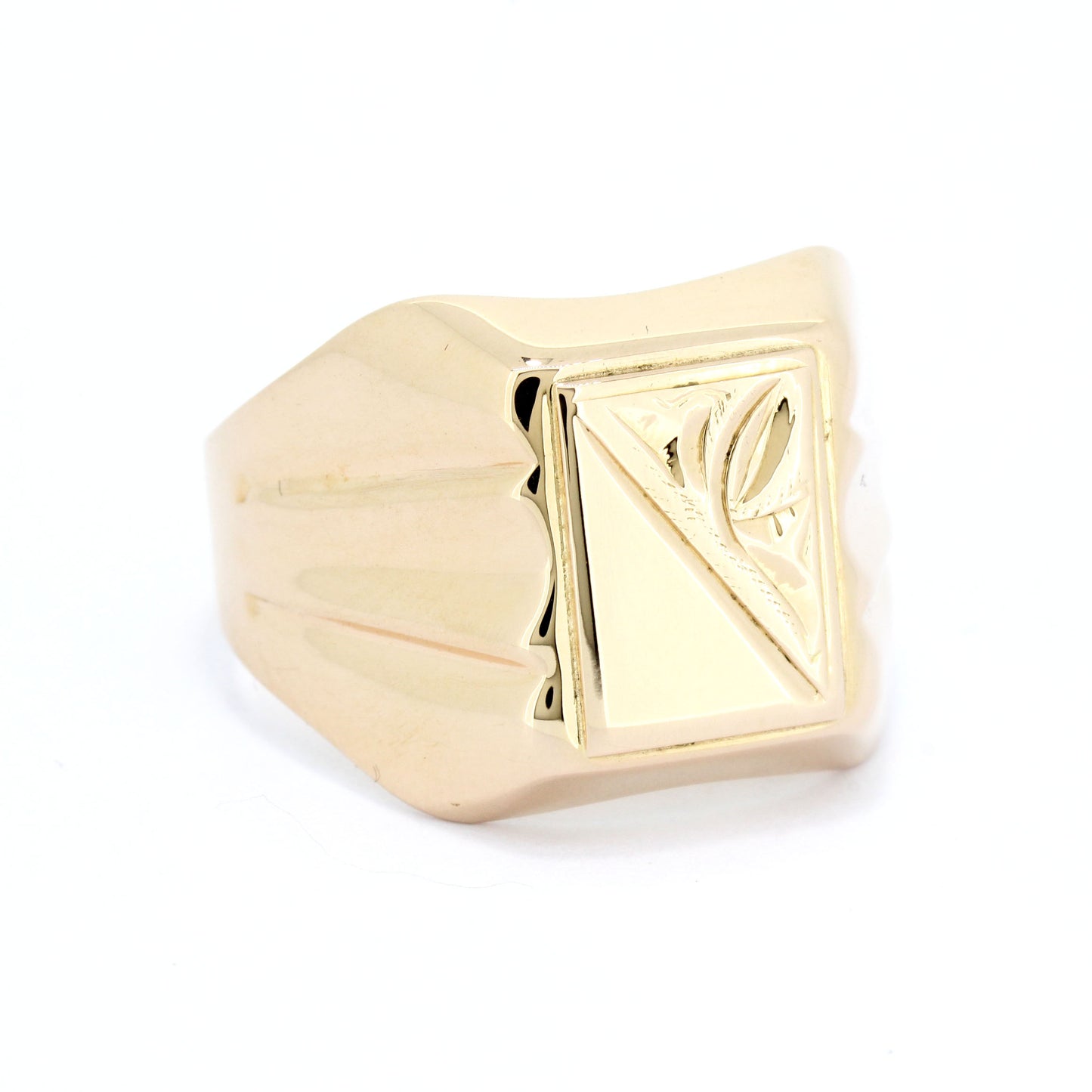 Herren Siegelring 583 Gold 14 Kt Rotgold - Ringgröße 63 Ø - Wert 750,-