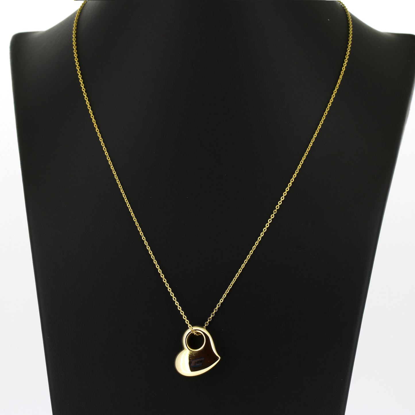 Kette mit Herz Anhänger 333 Gold 8 kt - 44 cm lang - Wert 300,-