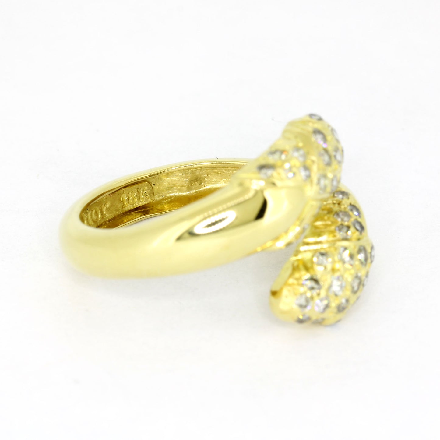 Ring 750 Gold 18 Kt Gelbgold - Diamanten ca. 0,60 ct W/SI - Wert 2500,-