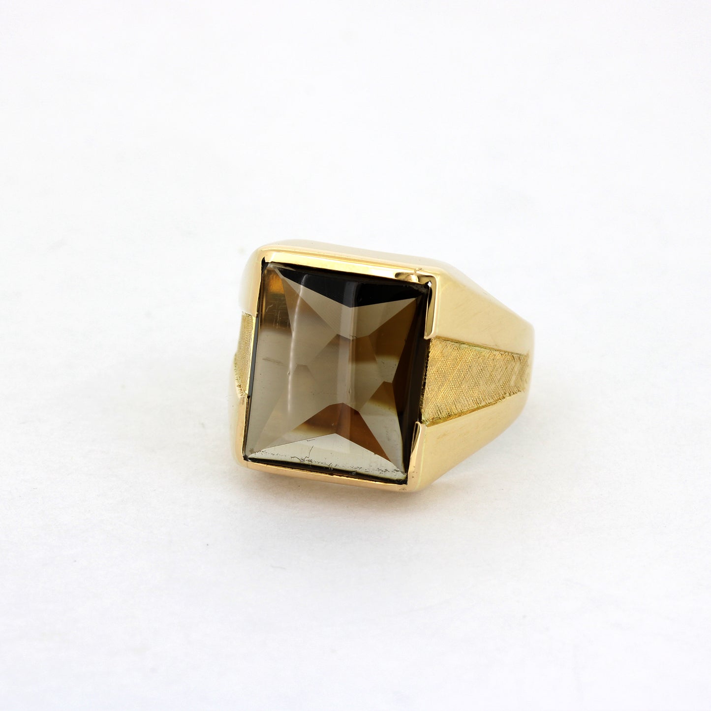 Siegel Ring 585 Gold 14 kt - Rauch Topas - Wert 1470,-