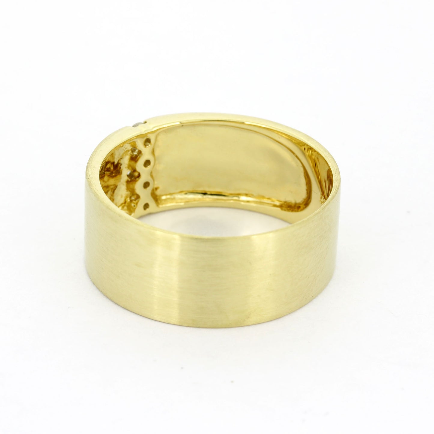 Ring 585 Gold 14 kt Gelbgold - 0,12 ct Brillanten W/SI - Wert 1040,-
