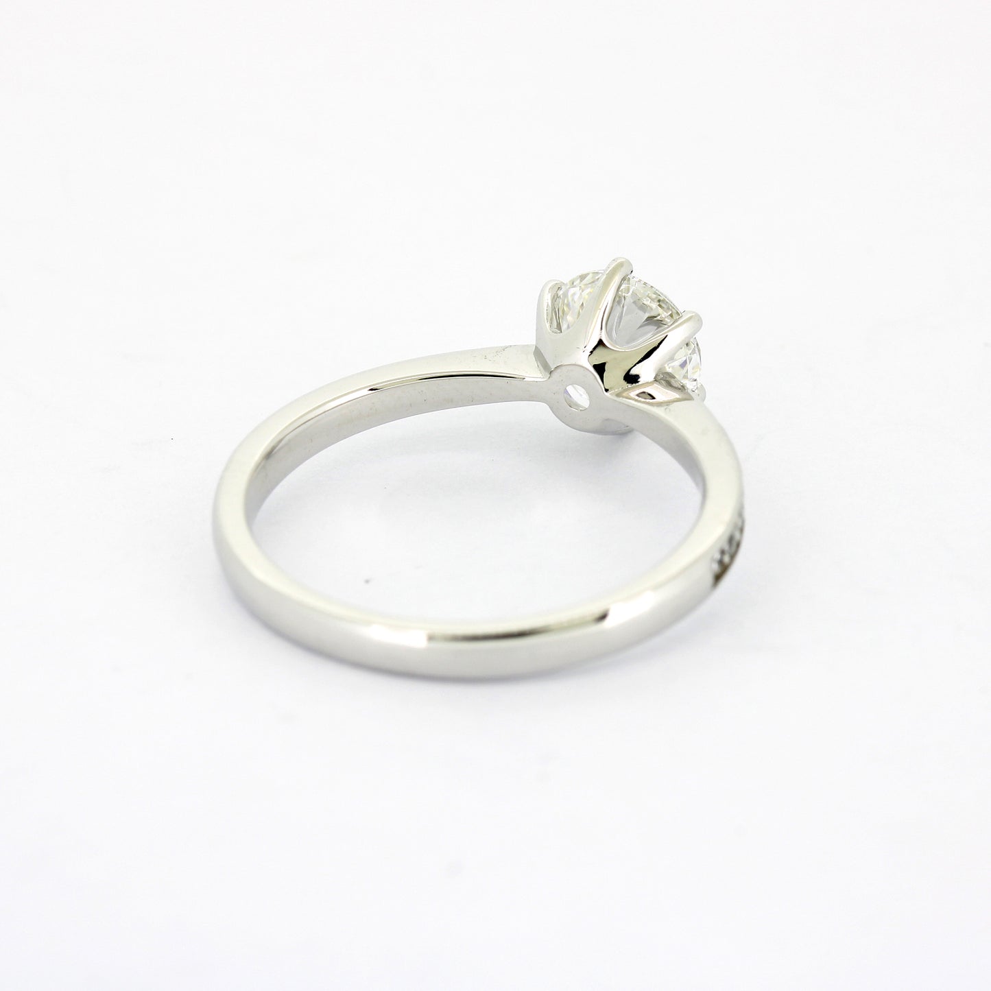 Solitär Ring 585 Gold 14 kt Gold - IGI 1,05 ct Brillant VVS1 - CVD Labor Diamant