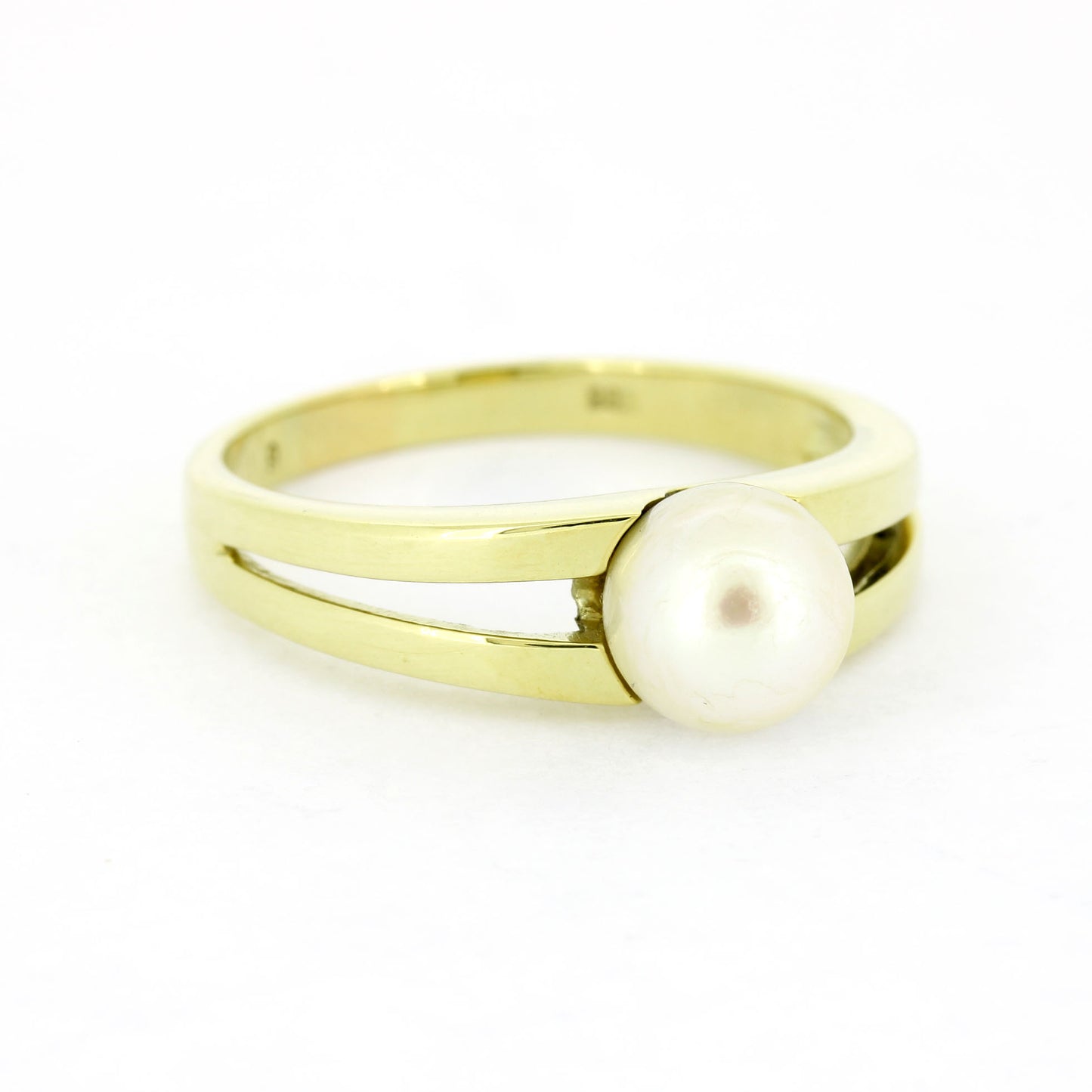 Perlen Ring 585 Gold 14 Kt Gelbgold - Wert 279,-