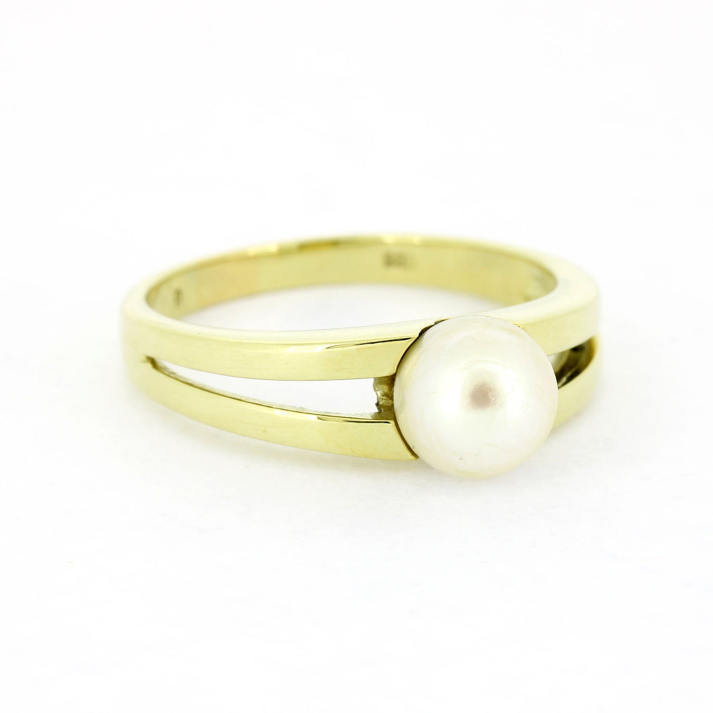 Perlen Ring 585 Gold 14 Kt Gelbgold - Wert 470,-