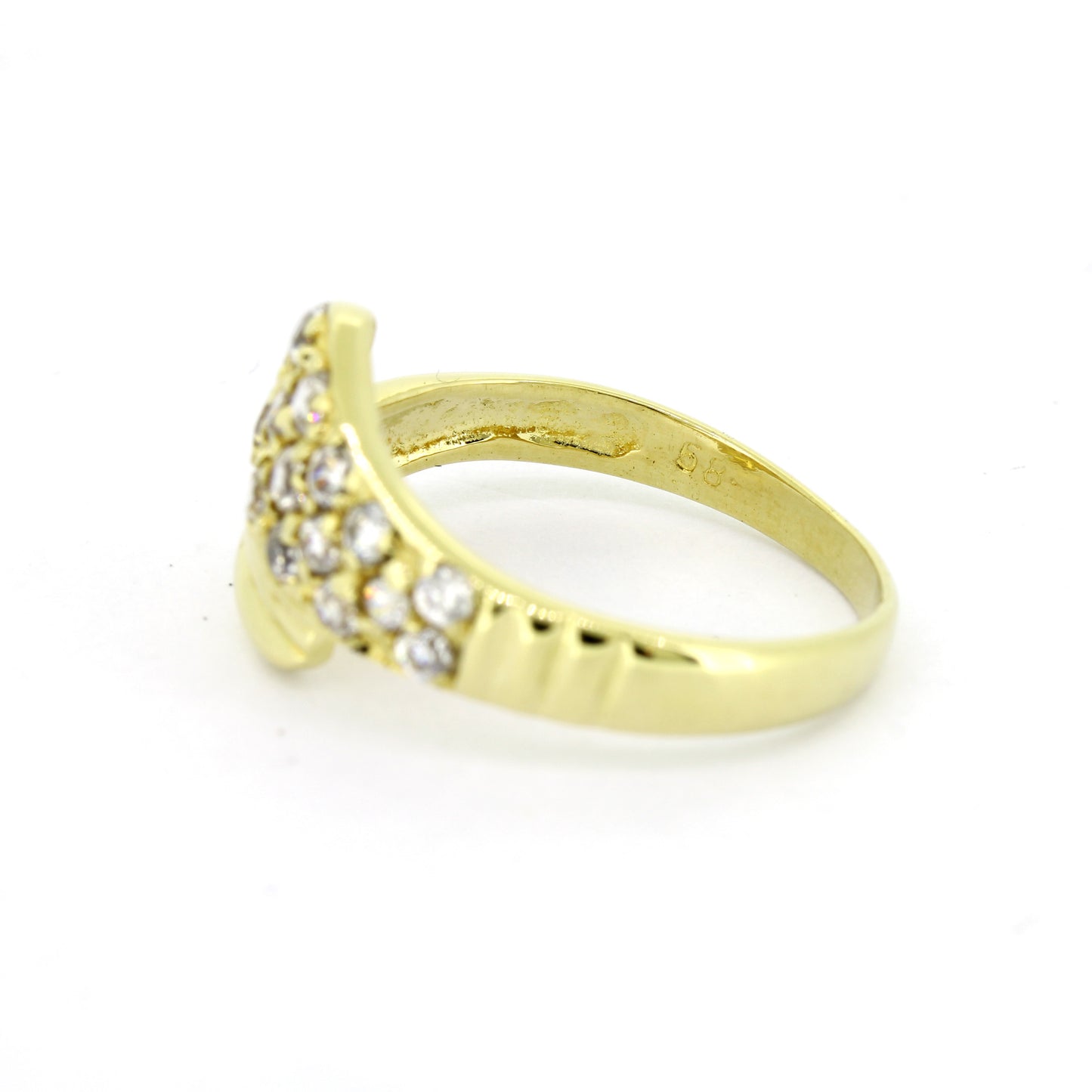 Ring 585 Gold 14 Kt - Zirkonia Steine - Wert 500,-