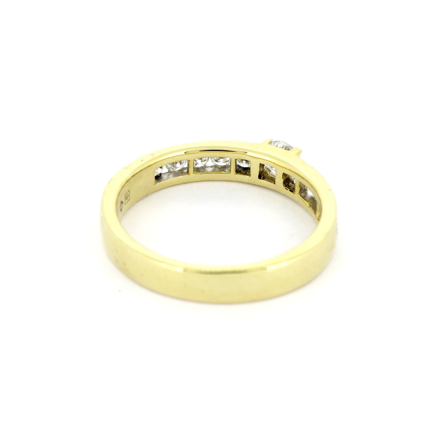 Ring 585 Gold 14 kt Gelbgold - 0,80 ct Brillanten W/SI - Wert 2350,-