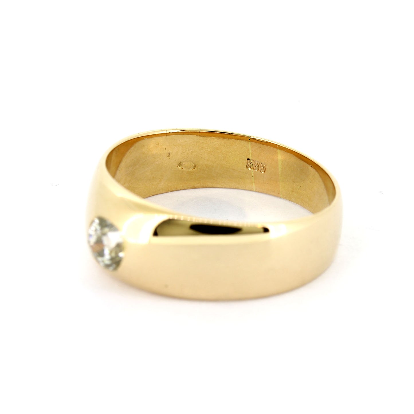 Ring 585 Gold 14 kt Rotgold - 0,35 ct Diamant W/SI - Wert 1760,-