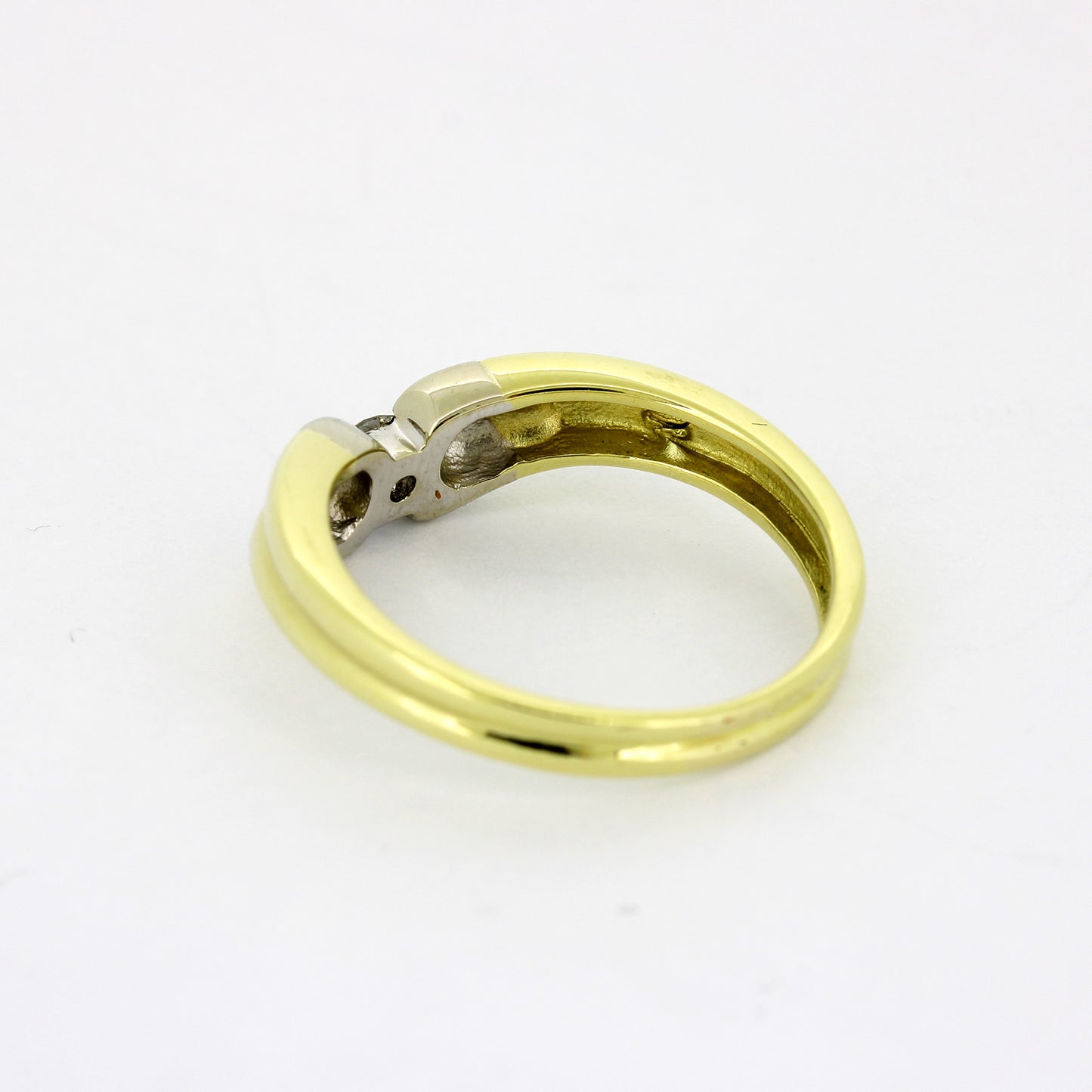 Ring 585 Gold 14 kt - Brillant 0,15 ct W/SI - Wert 740,-