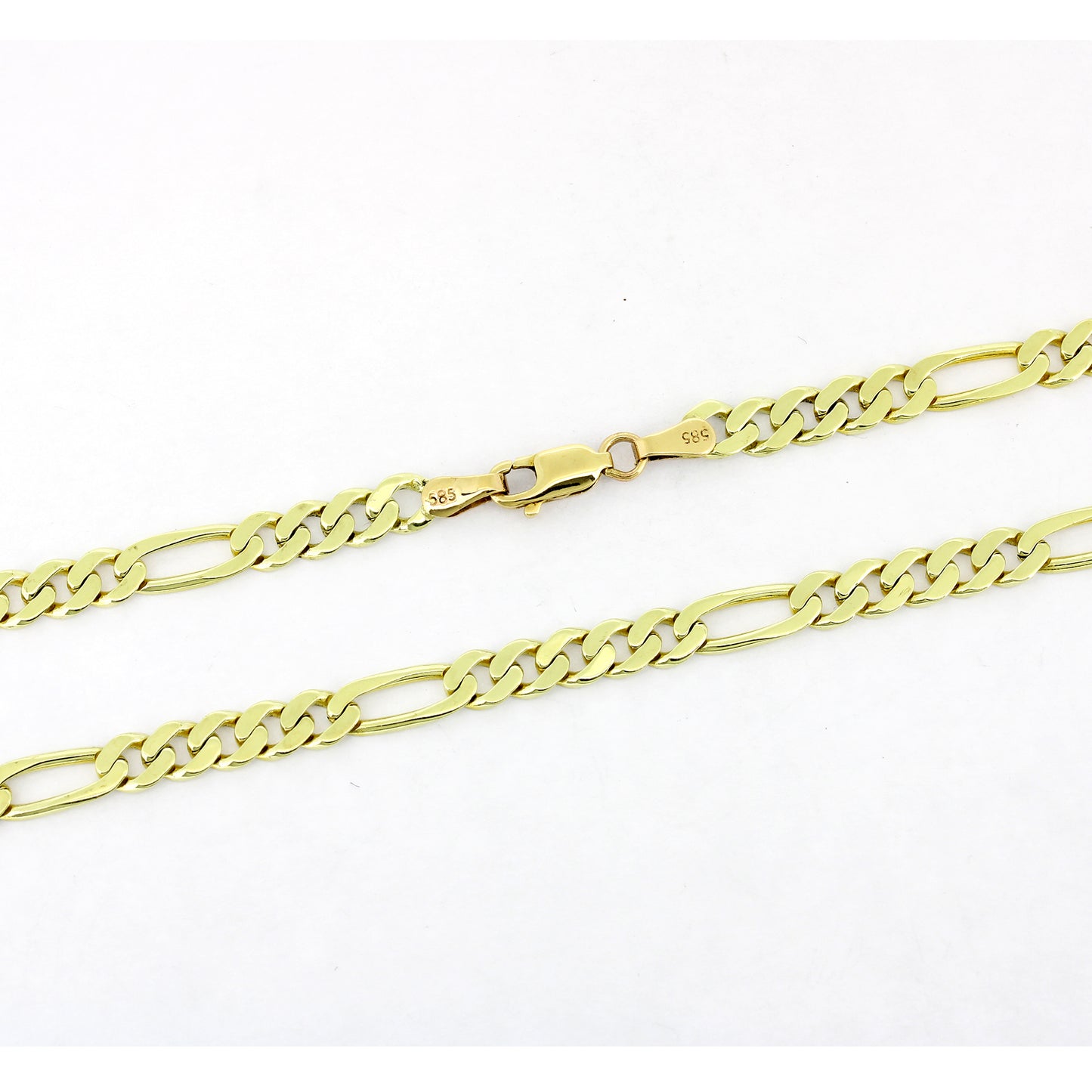 Figaro Kette 585 Gold 14 kt Gelbgold - 51 cm lang - Wert 3000,-