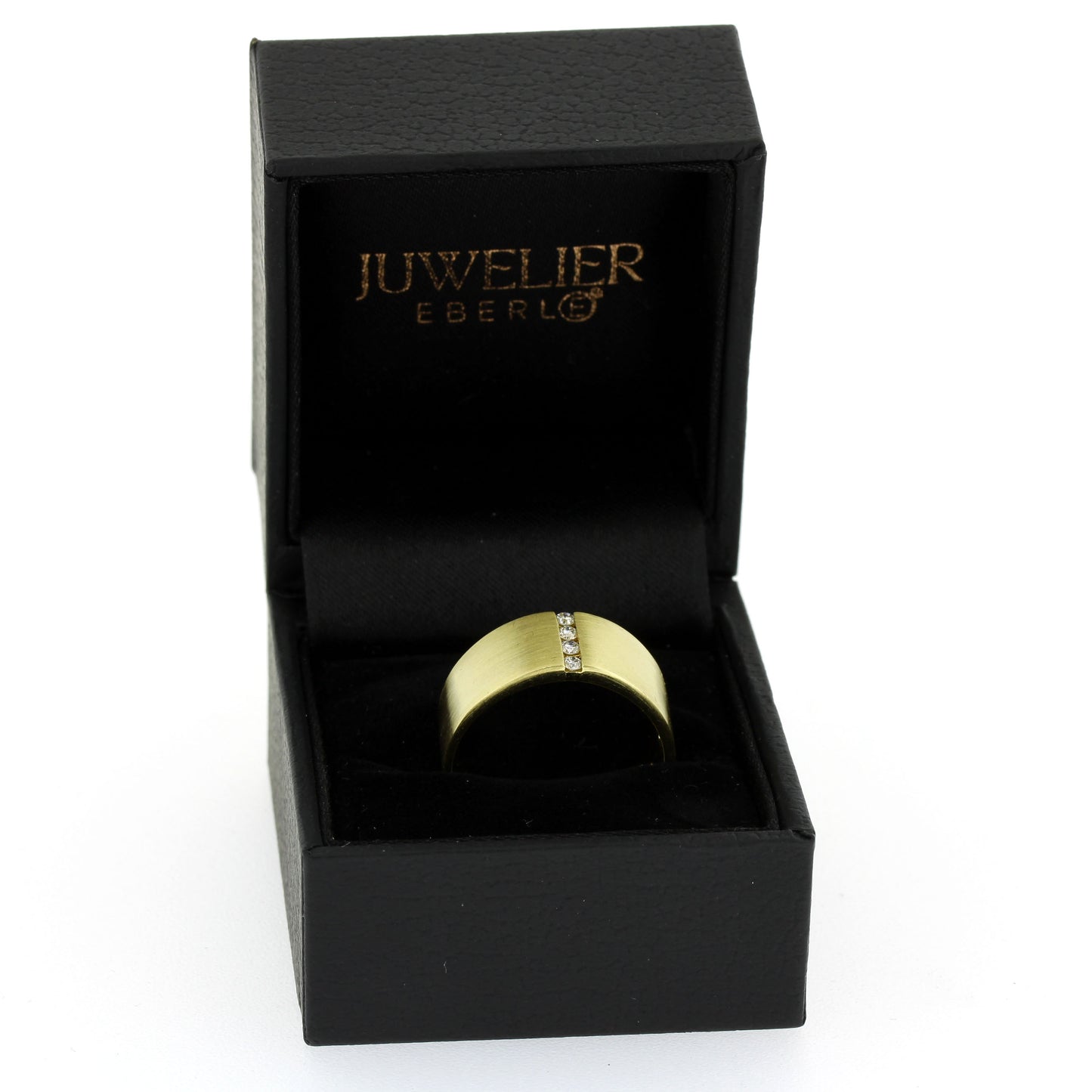 Ring 585 Gold 14 kt Gelbgold - 0,12 ct Brillanten W/SI - Wert 1040,-