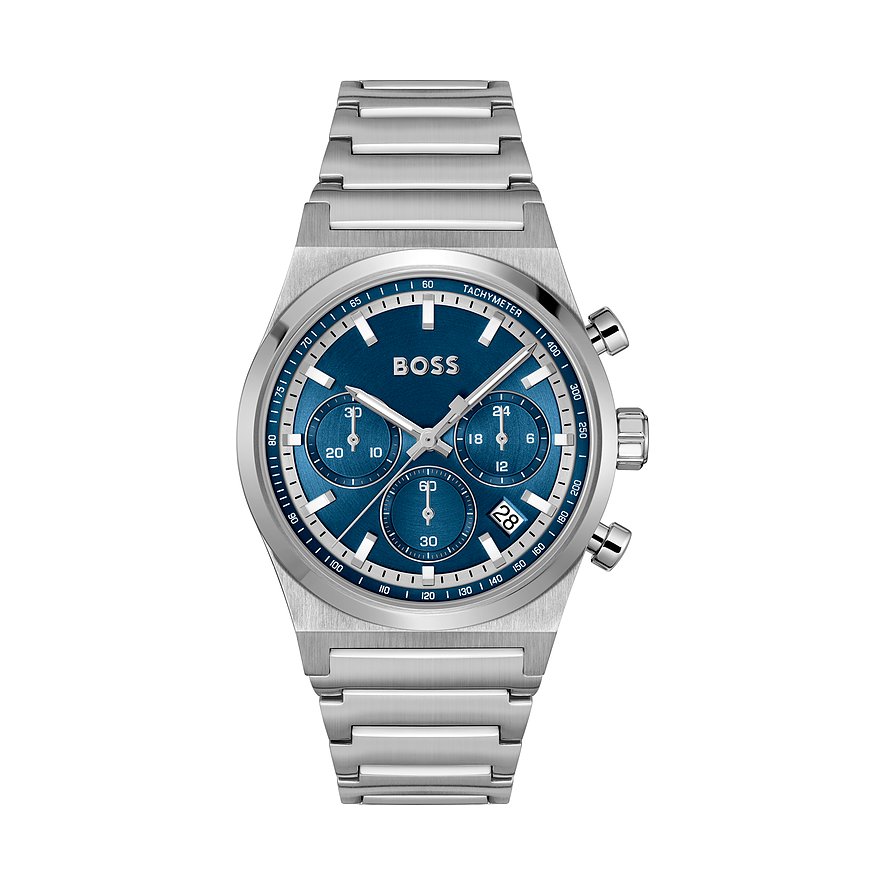 BOSS Herrenuhr Candor Chronograph Blau 1514250