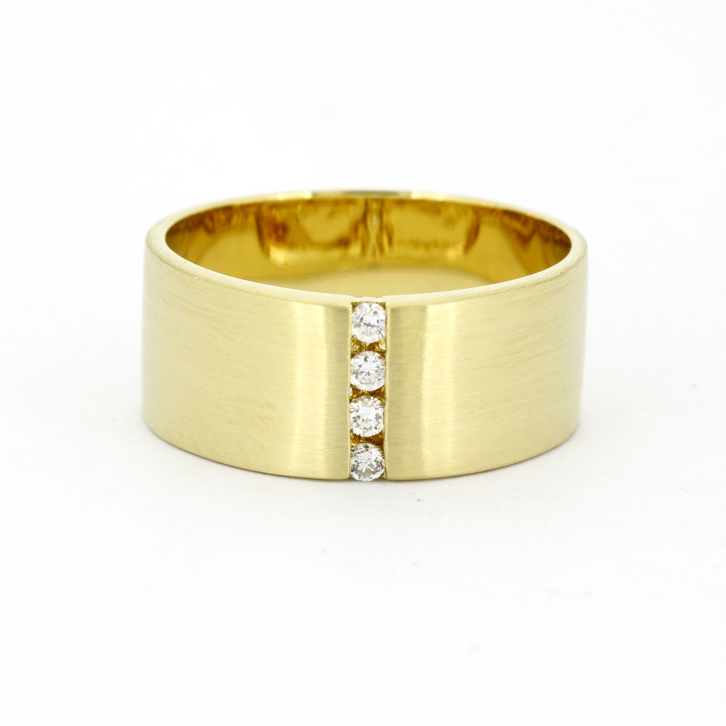 Ring 585 Gold 14 kt Gelbgold - 0,12 ct Brillanten W/SI - Wert 1040,-