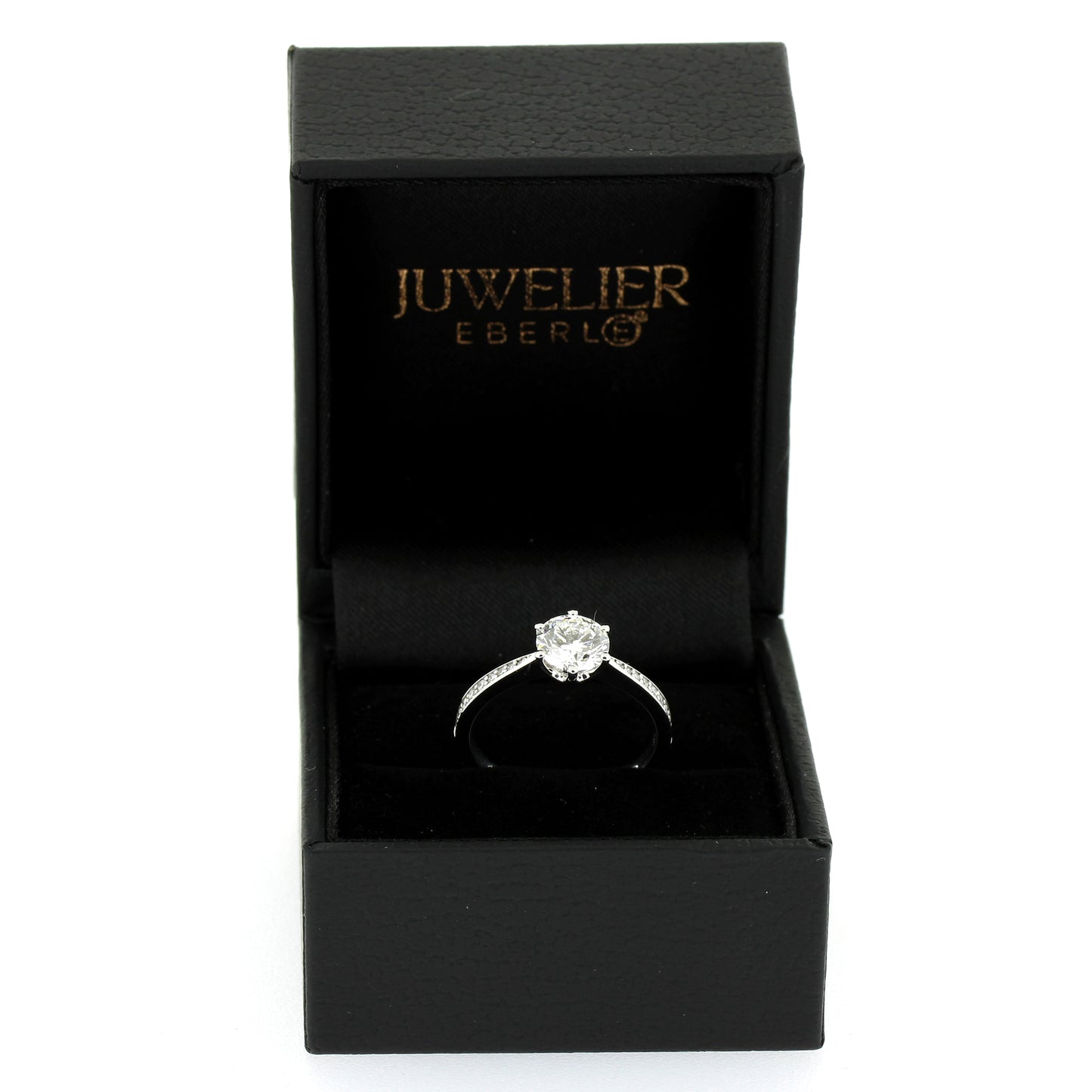 Solitär Ring 585 Gold 14 kt Gold - IGI 1,05 ct Brillant VVS1 - CVD Labor Diamant