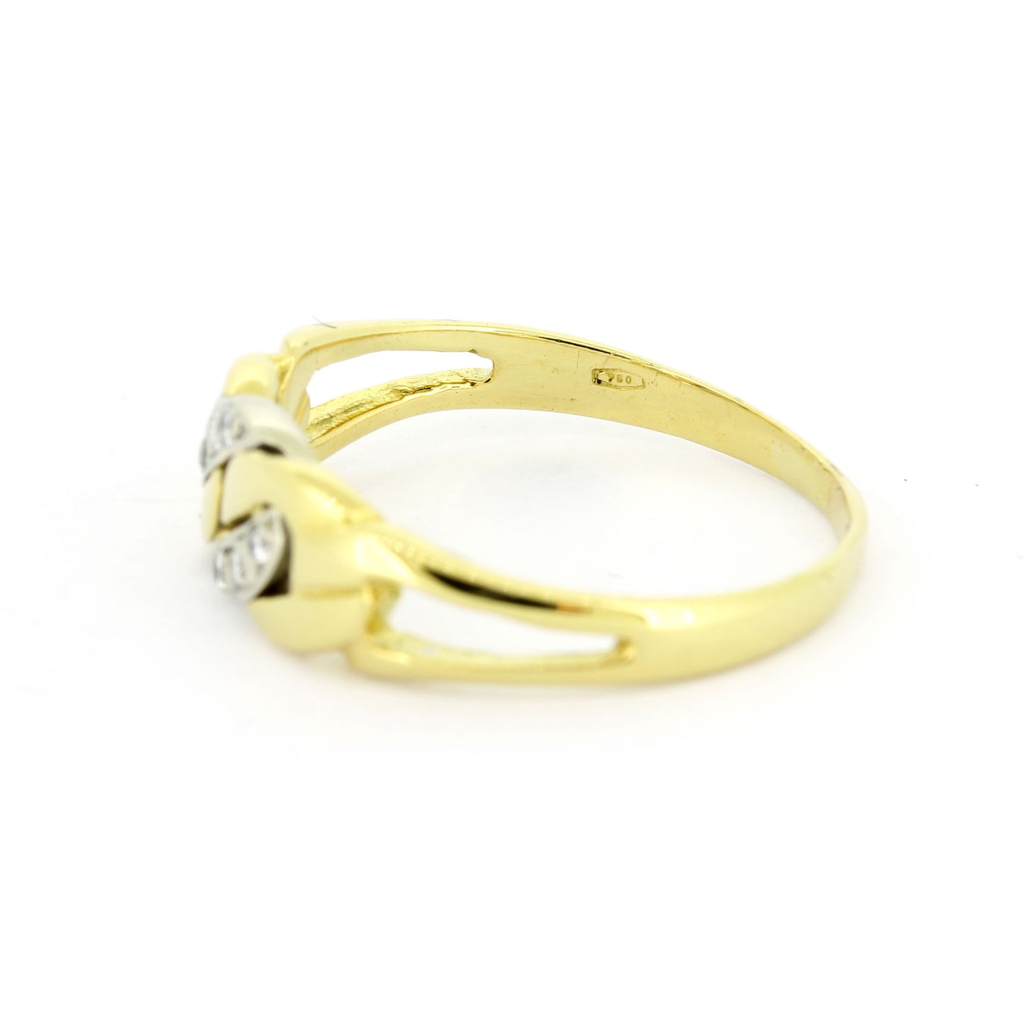 Ring 750 Gold Panzerring 18 Kt - Brillanten - Wert 500,-