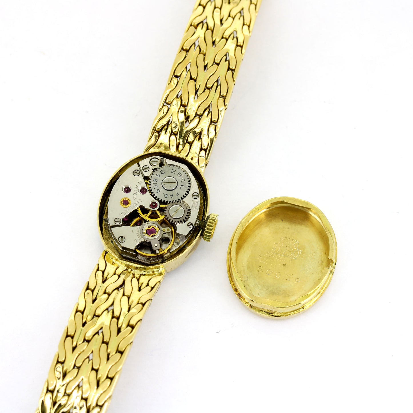 Ebel Damen Uhr 750 Gelbgold - Handaufzug Werk Ebel 055