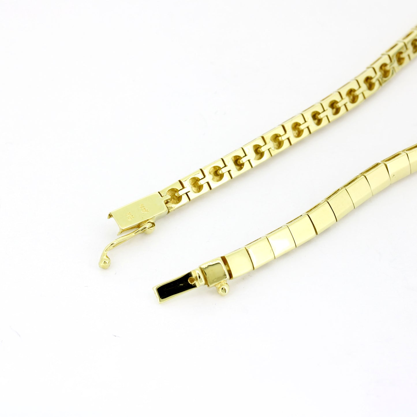 Saphir Armband 585 Gold 14 Kt Gelbgold - Brillanten - Wert 2520,-