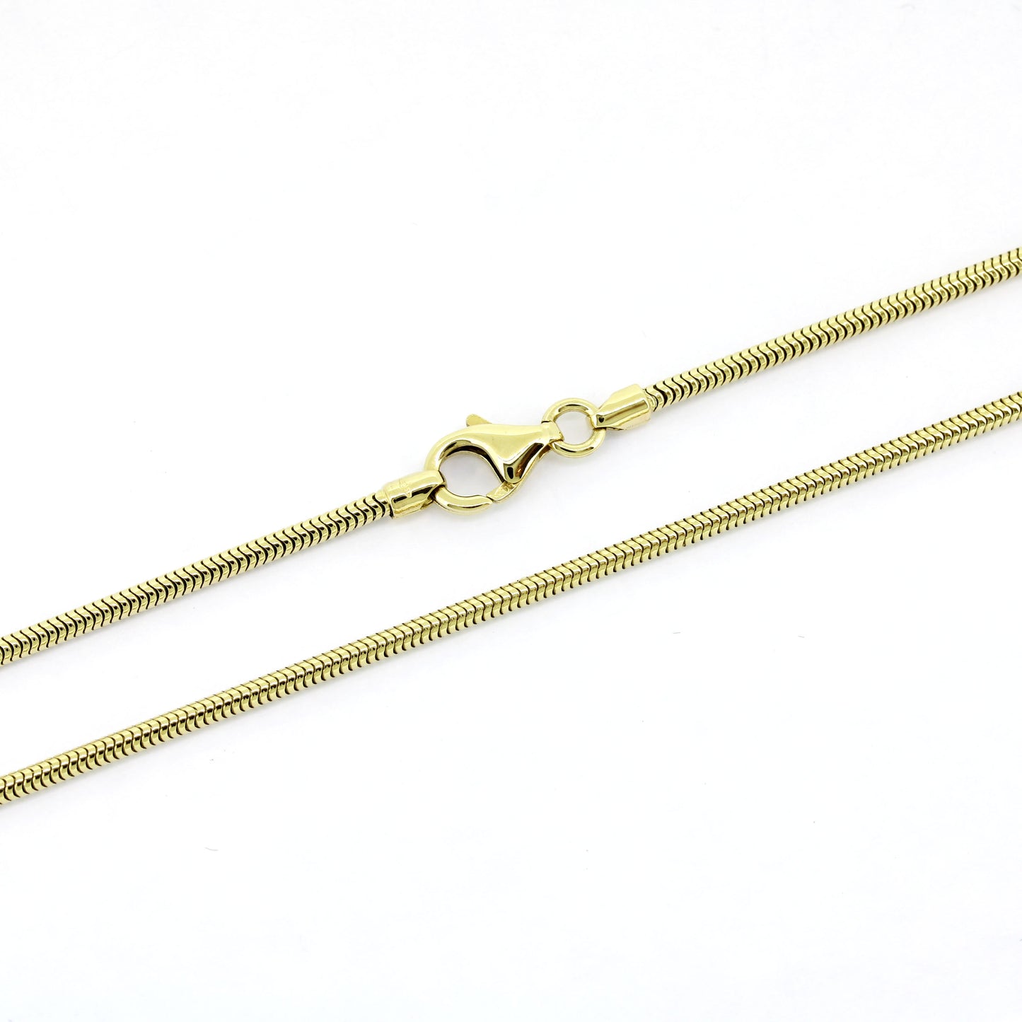 Schlangenkette 585 Gold 14 kt Kette - 46cm lang - Wert 1400,-