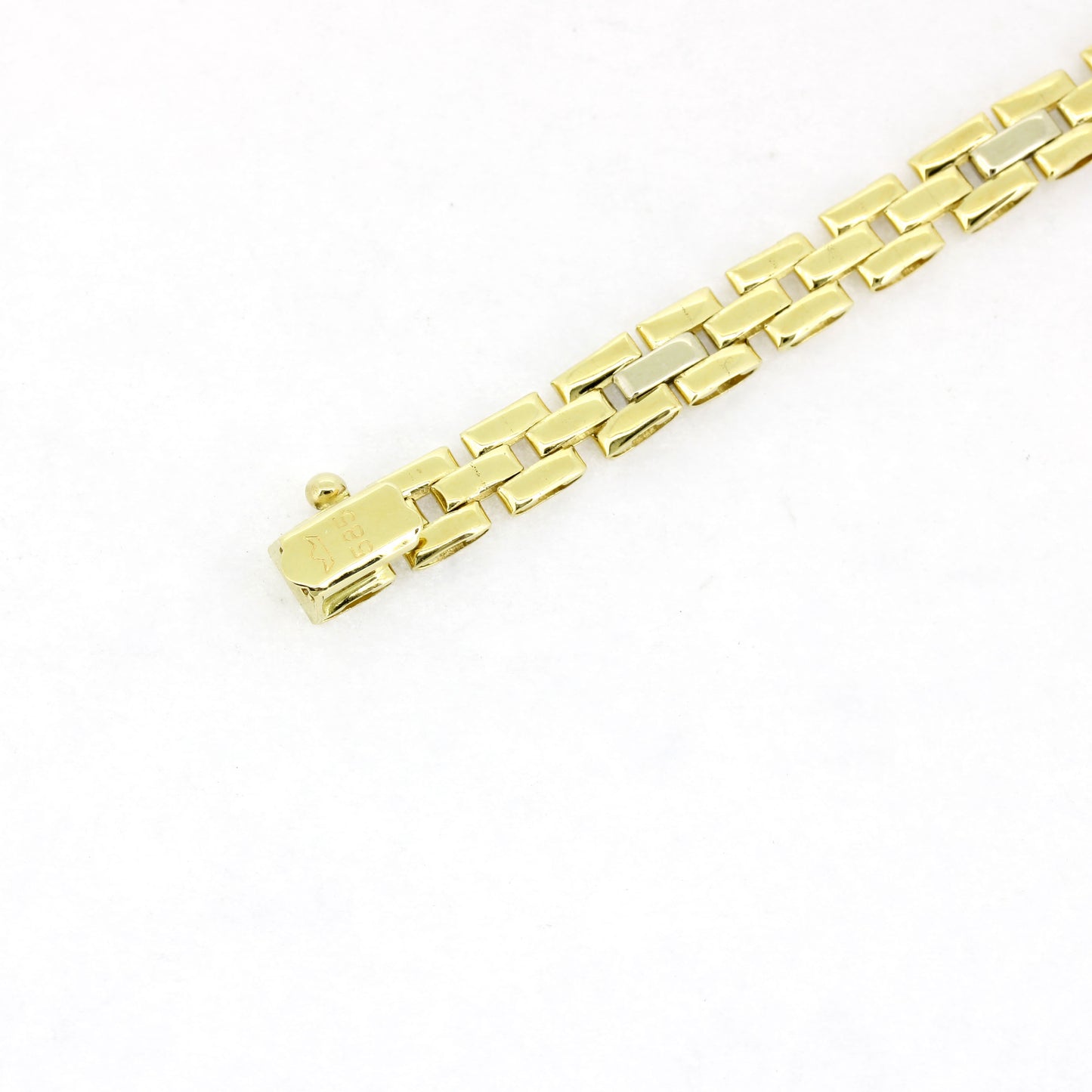 Armband 585 Gold 14 Kt mit Diamanten - Länge: 19,5 cm - Wert 1220,-
