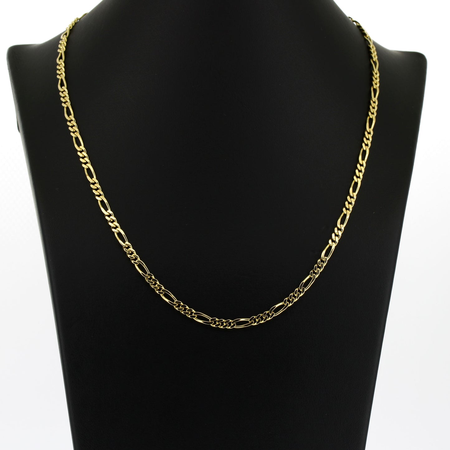 Figaro Kette 585 Gold 14 kt Gelbgold - 45 cm lang - Wert 2020,-