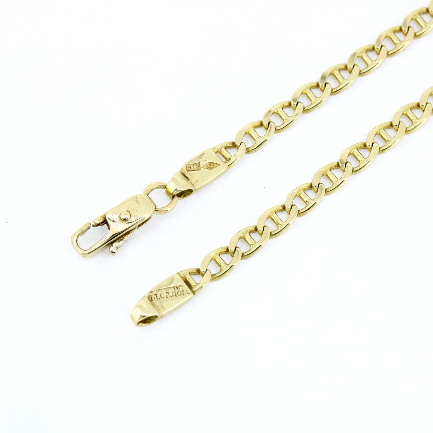 Stäbchenpanzerkette 585 Gold 14 Kt Gelbgold - Wert 1680,-