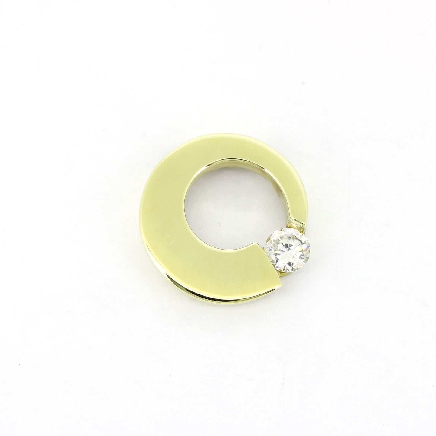 Anhänger 333 Gold 8 Kt Gelbgold - Zirkonia - Wert 390,-
