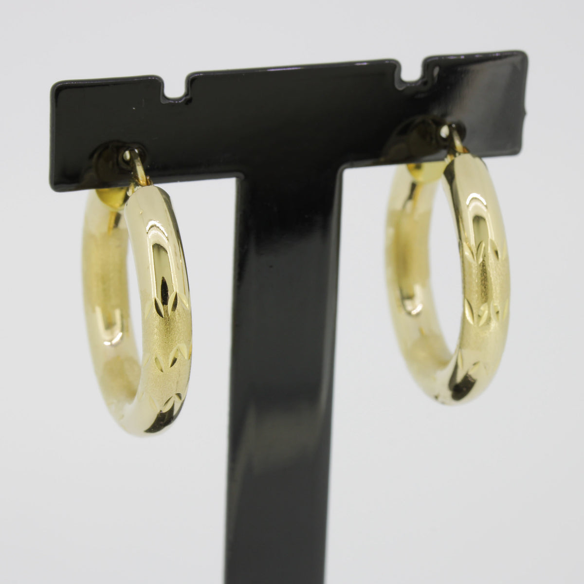 Creolen 585 Gold Ohrringe 14 Karat Gelbgold - Wert 750,-