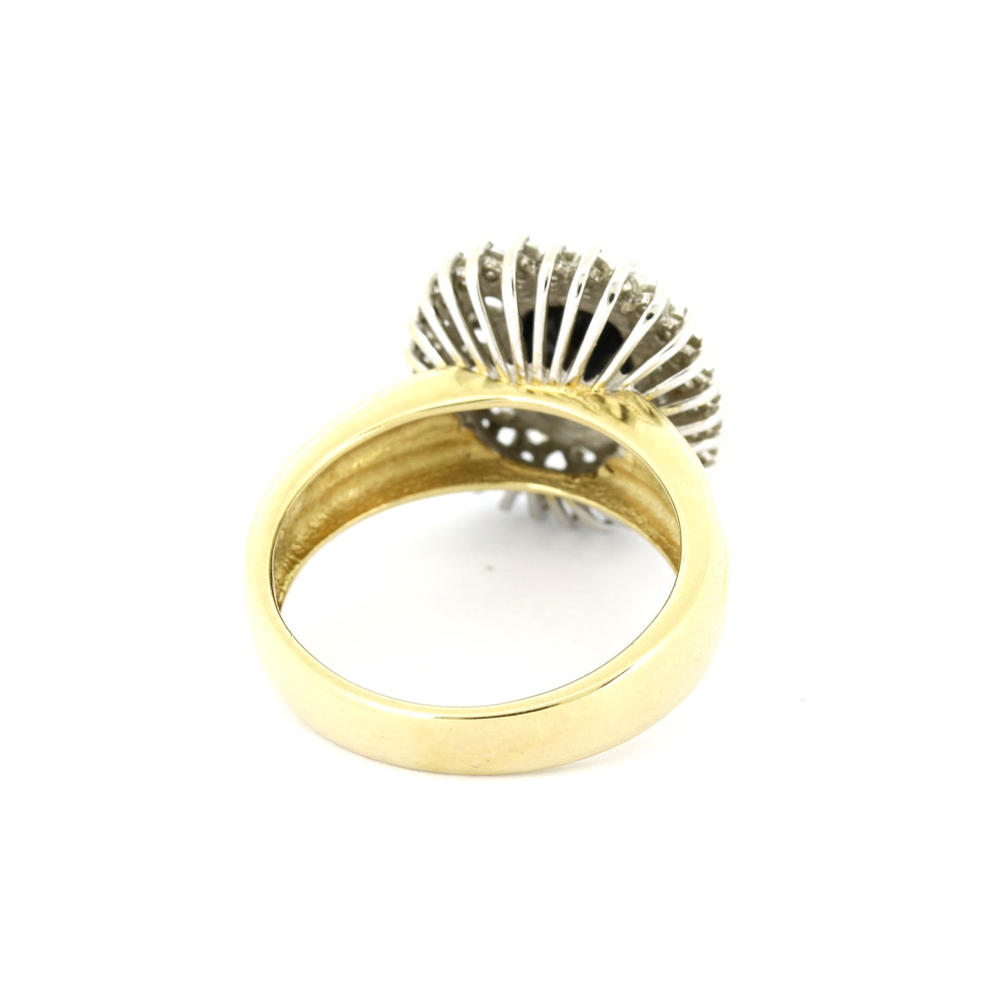 Ring 585 Gold 14 Kt Weißgold - Saphir - 0,80 ct Brillanten - Wert 2550 ,-