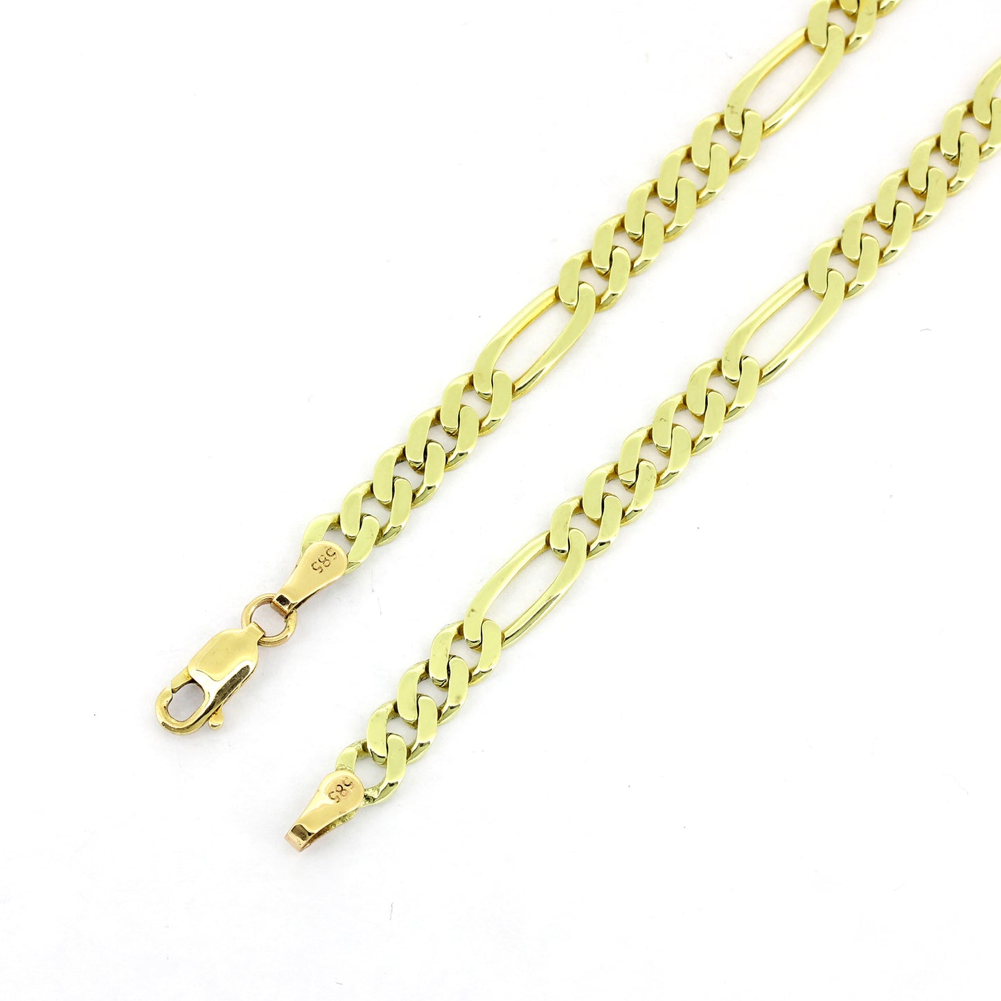 Figaro Kette 585 Gold 14 kt Gelbgold - 51 cm lang - Wert 3000,-