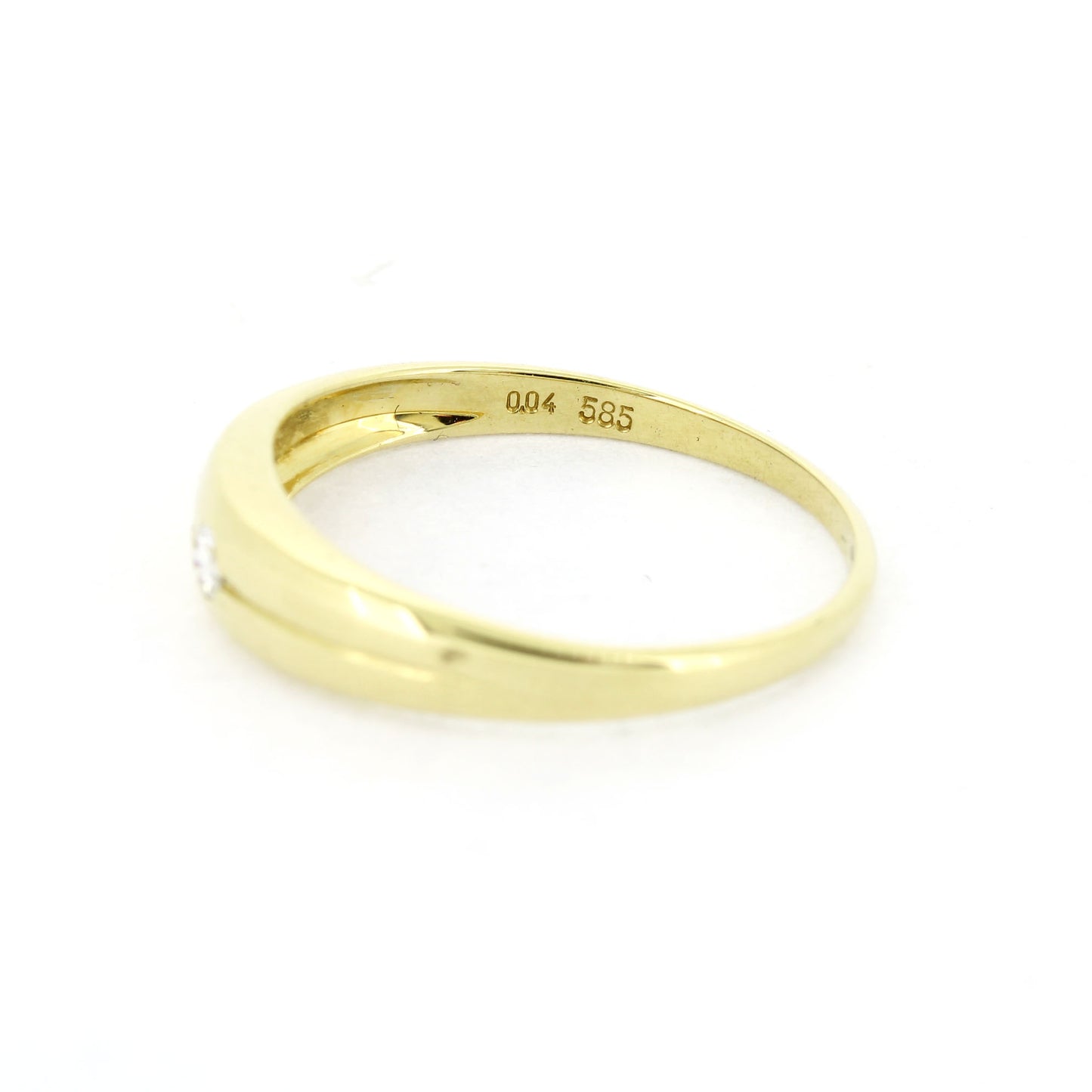 Ring 585 Gold 14 Kt - Brillanten 0,04ct SI - Wert 240,-