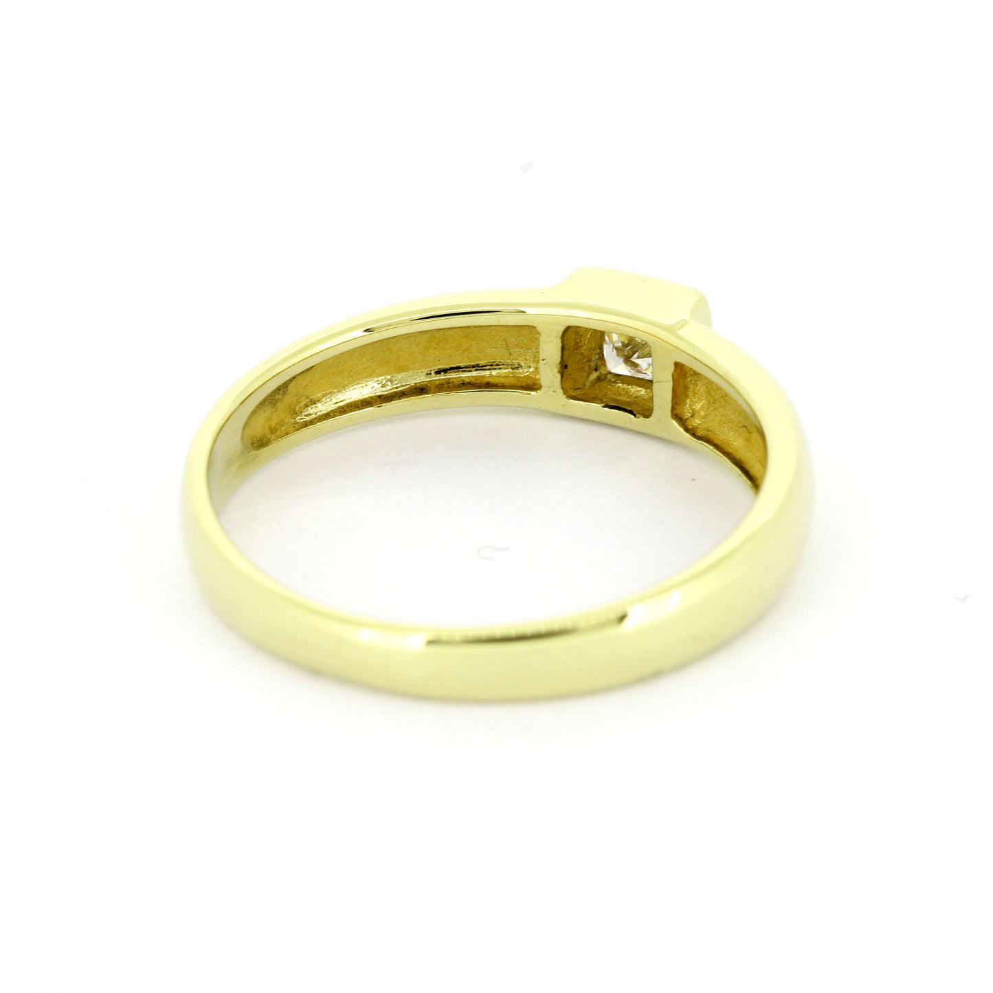 Ring 585 Gelbgold 14 Kt - Brillant Princess Schliff ca. 0,20 ct - Wert 1150,-