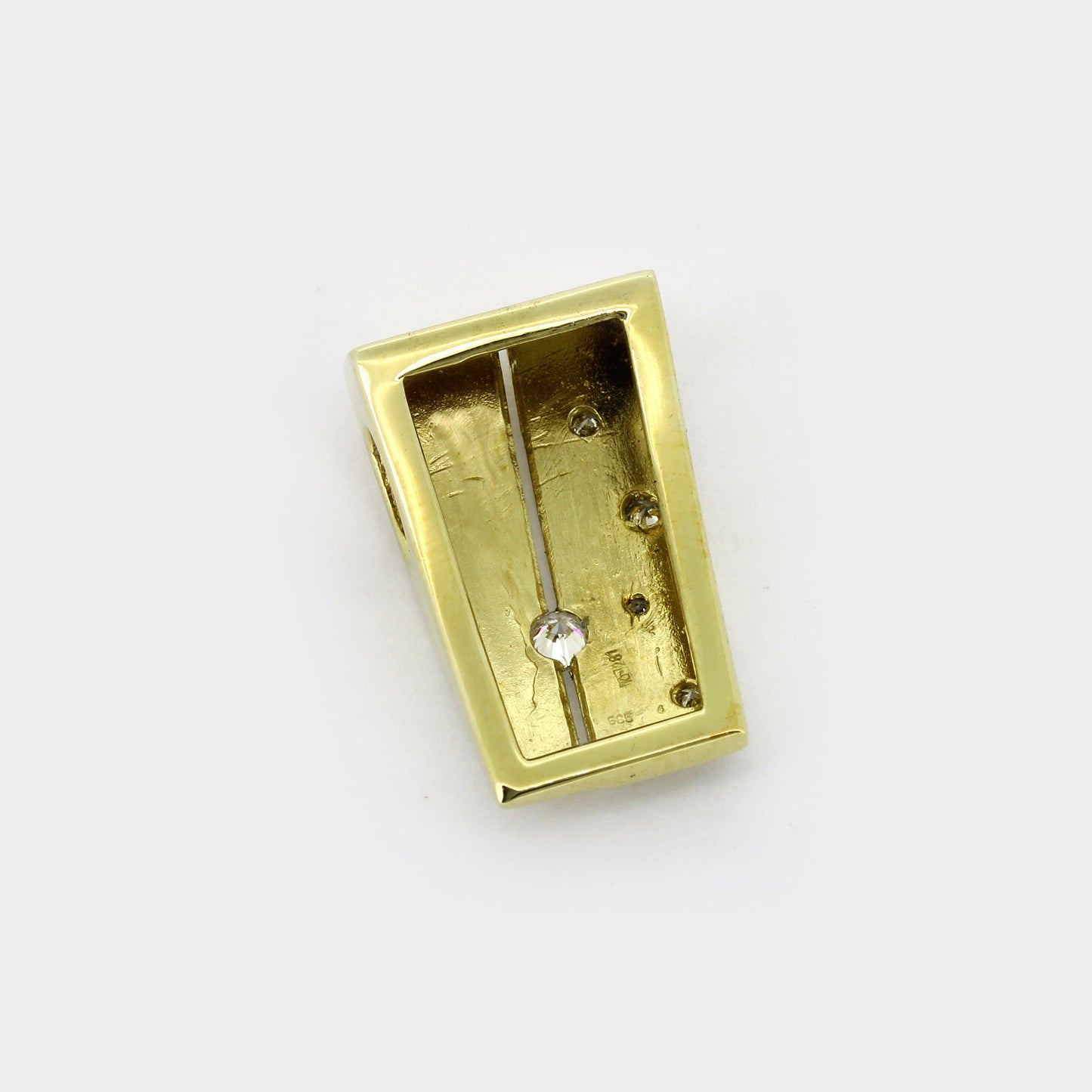 Anhänger 585 Gold 14 Kt Gelbgold - Brillanten 0,20 ct - Wert 1250,-