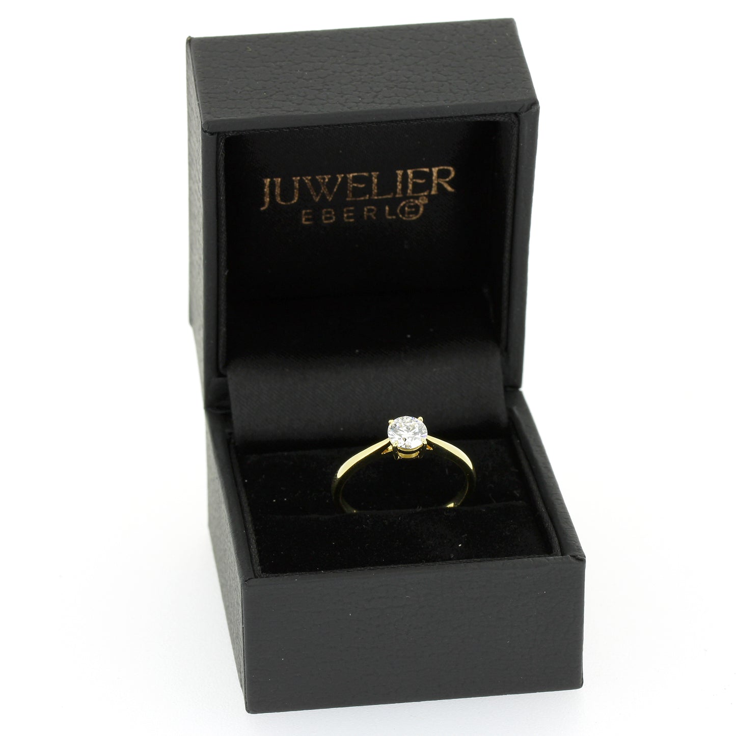 Solitär Ring 585 Gold 14 kt Gold - 0,50 ct Brillant VVS - CVD Labor Diamant