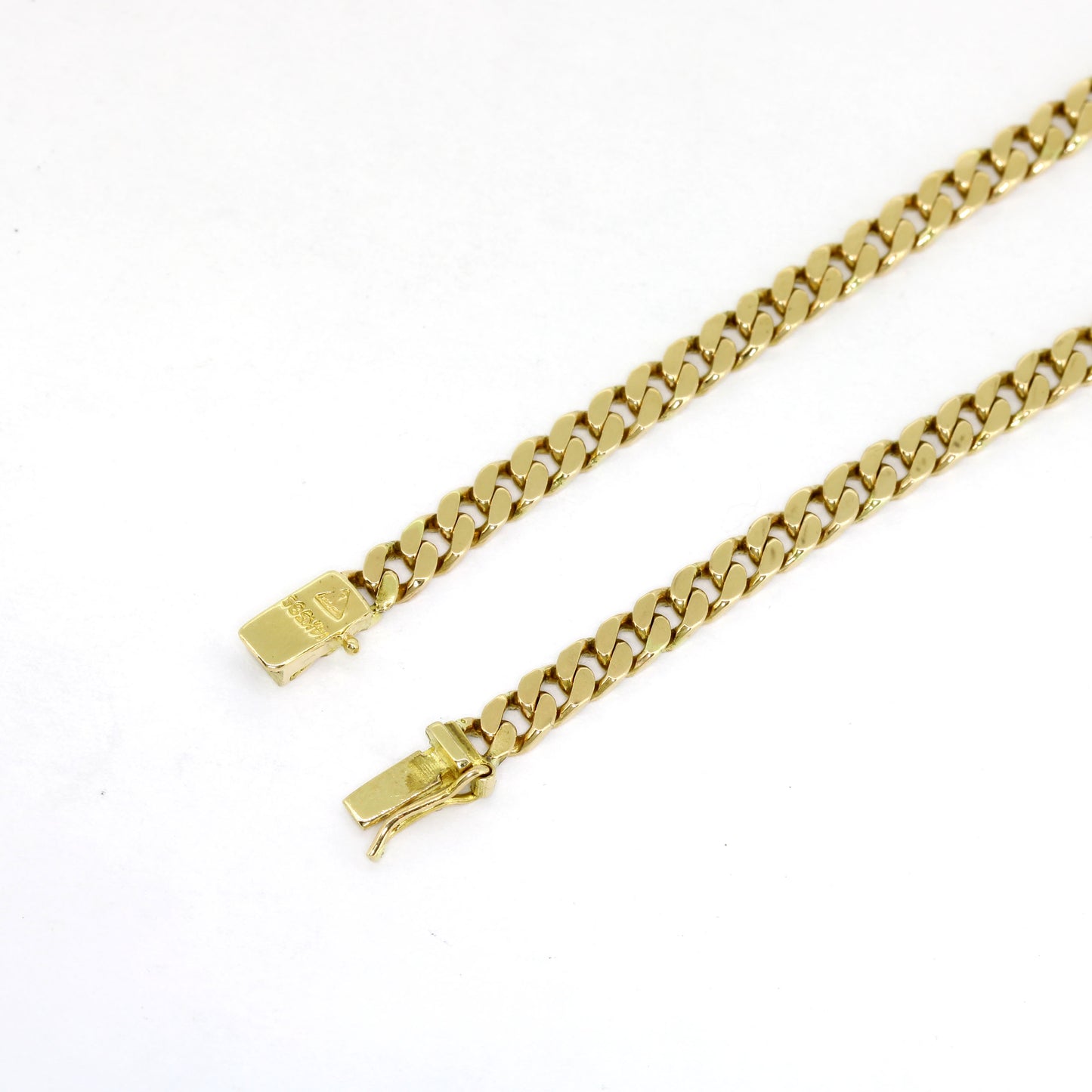 Panzerkette 585 Gold 14 Kt Gelbgold - 49 cm lang - Wert 3680,-